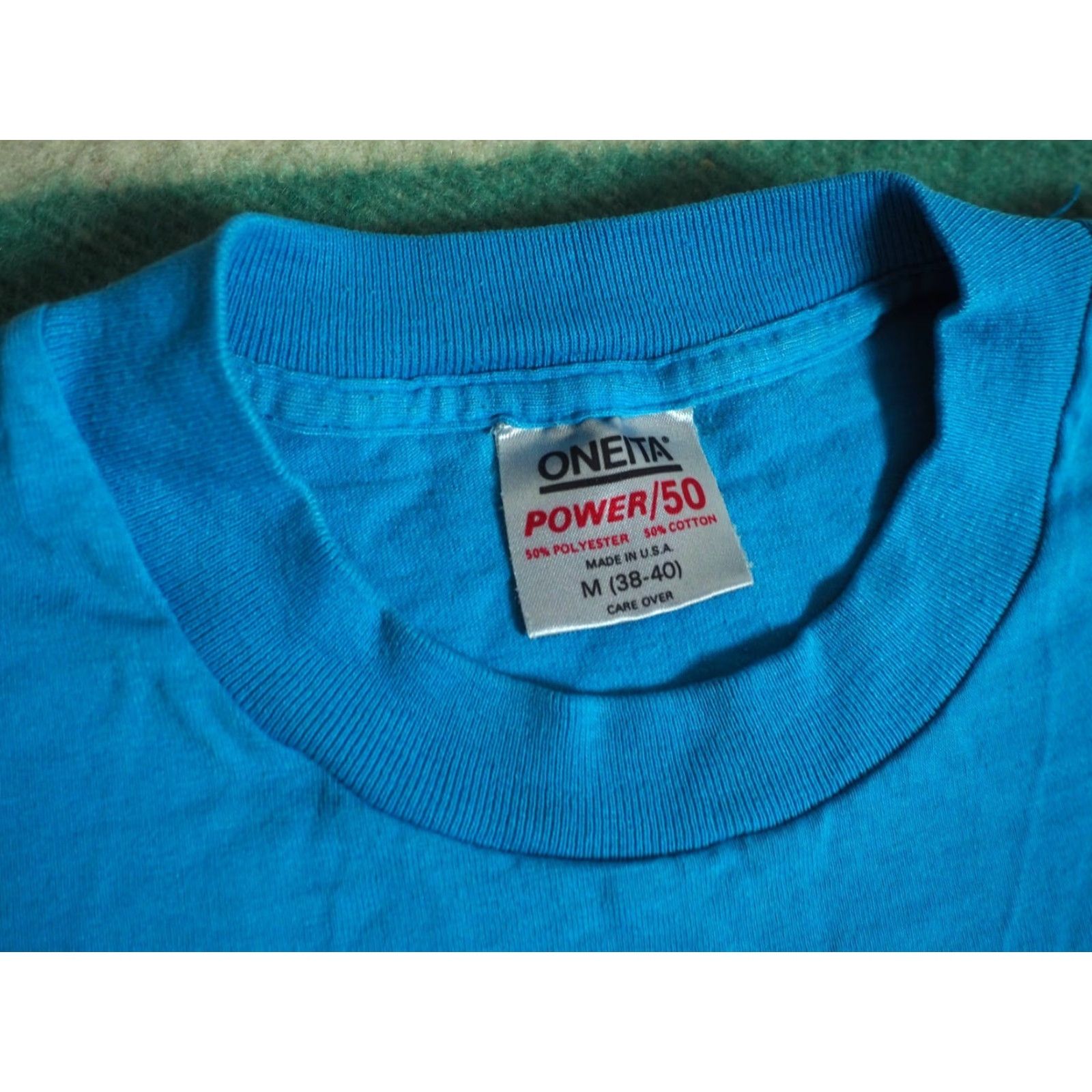 Vintage VINTAGE Oneita Tee Shirt M Blue 80s 90s VTG PNW Tumwater Pioneers School WA USA Mens M T-Shirt Graphic Tee Size US M / EU 48-50 / 2 - 4 Thumbnail