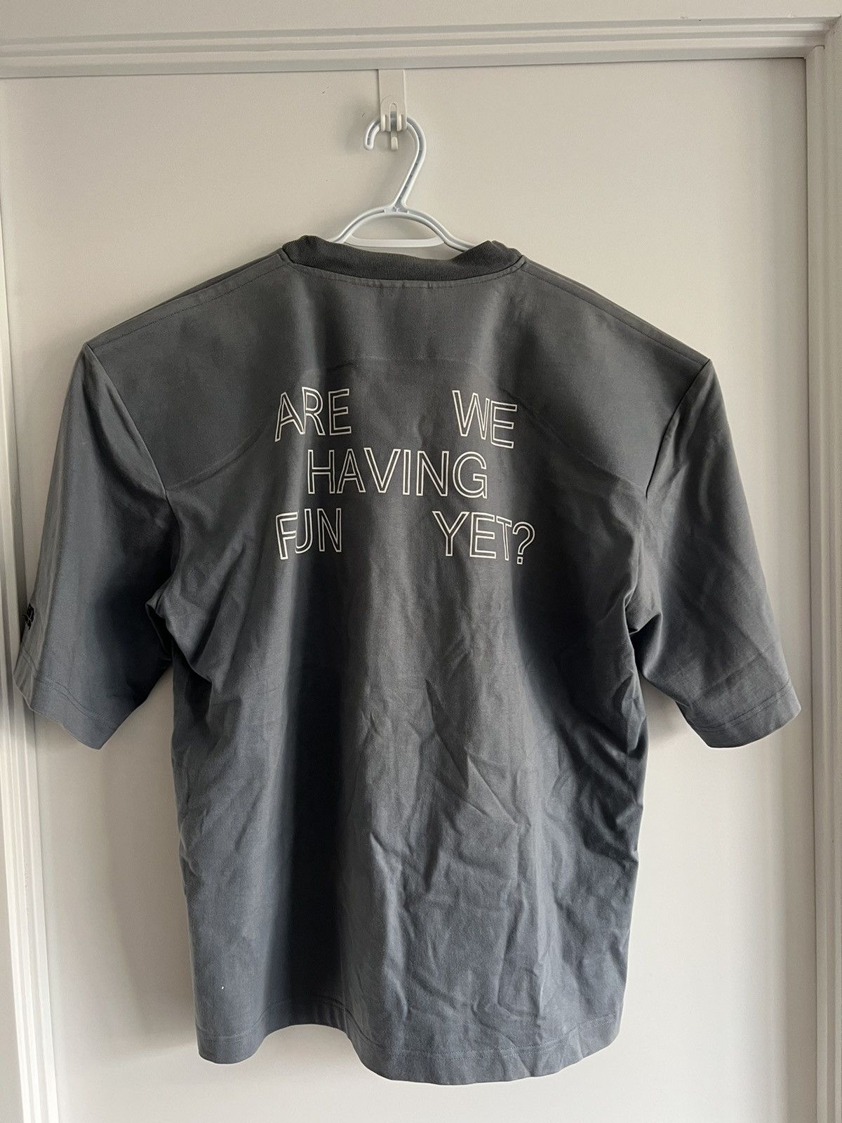 image of Vetements Padded T Shirt in Blue, Men's (Size Large)