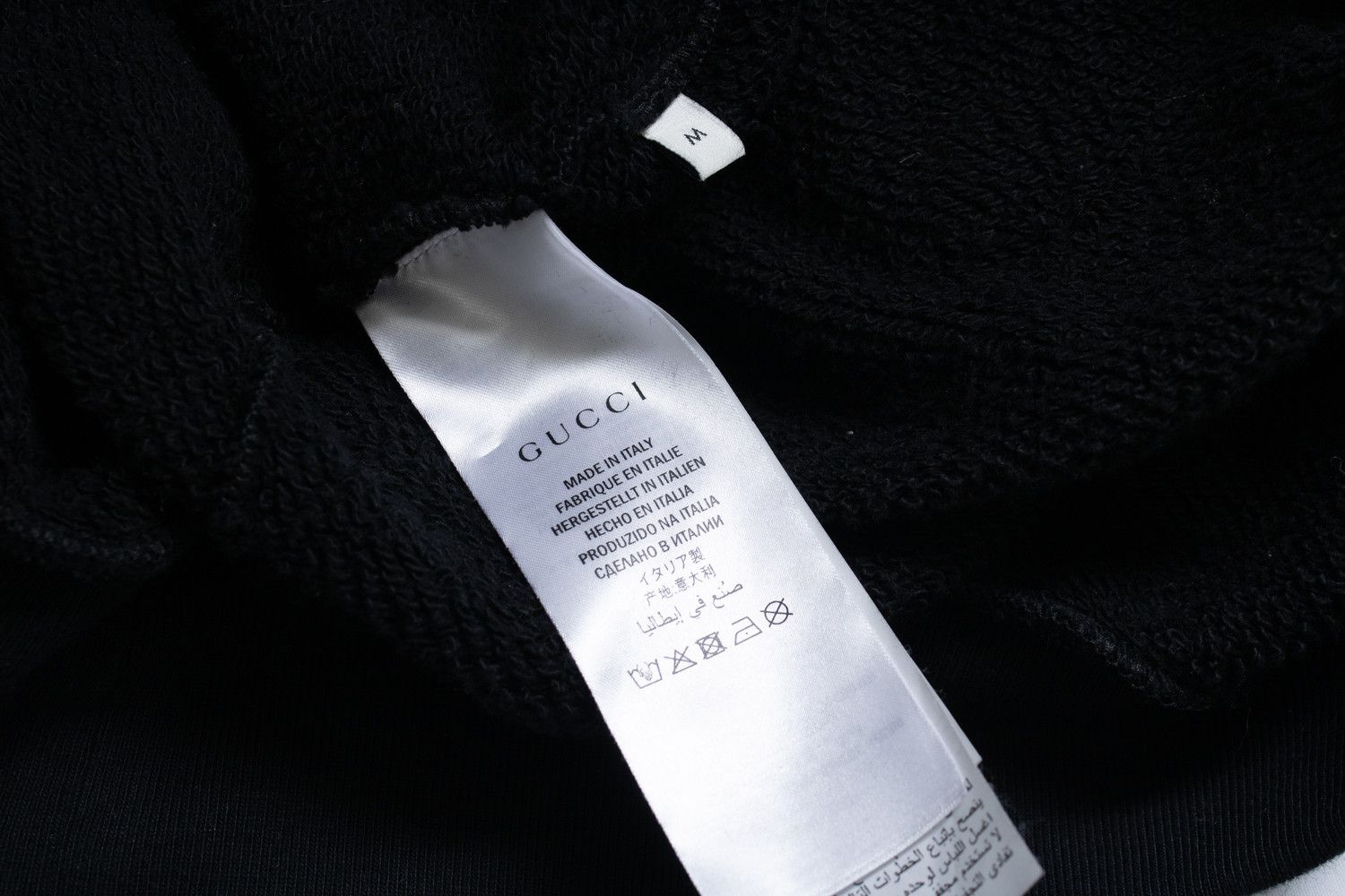 Gucci Gucci, sequinned logo hoodie in black Size M / US 6-8 / IT 42-44 - 7 Thumbnail