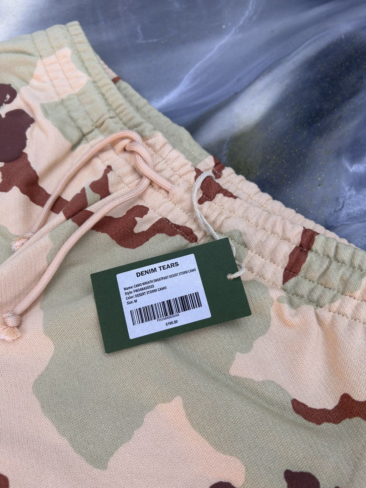 DENIM TEARS Denim Tears Tan Camo Cotton Wreath Sweatpants Size M Size US 32 / EU 48 - 15 Thumbnail