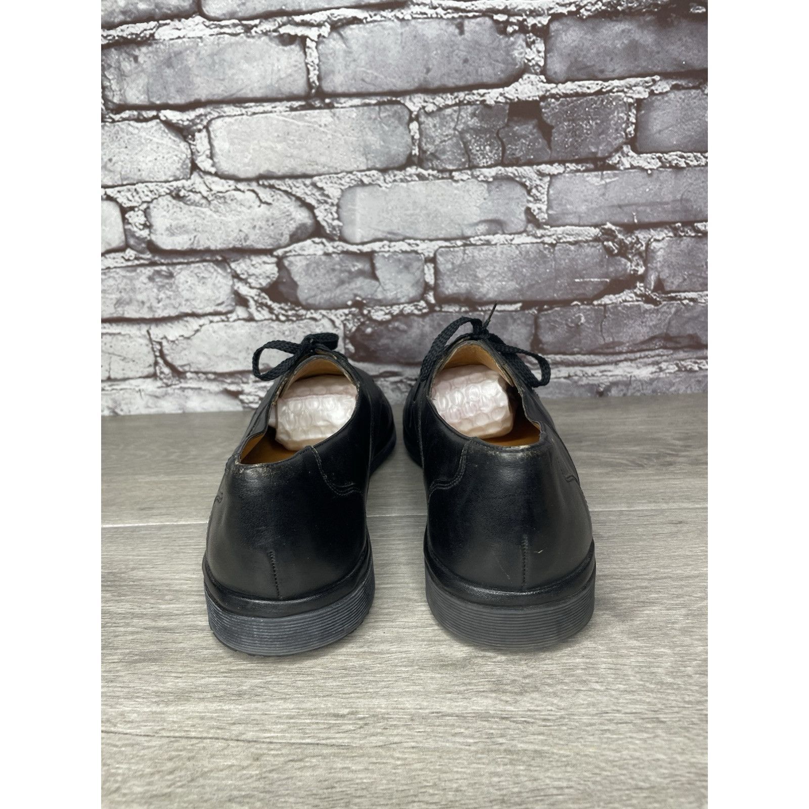 Other Michel Lazardi Black Leather Cap Toe Oxfords Lace Shoes Men Size US 11.5 / EU 44-45 - 5 Thumbnail