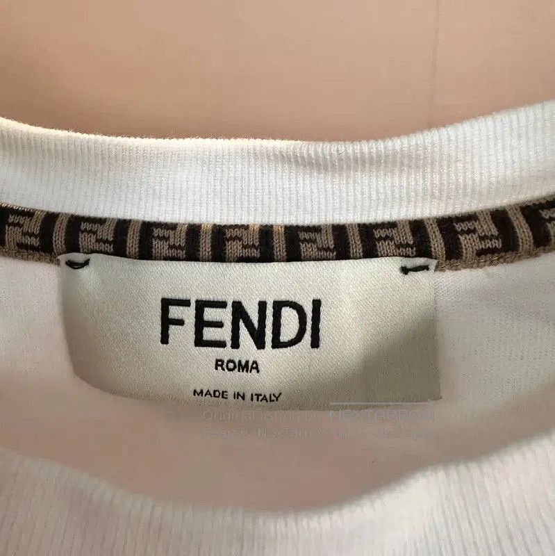 Fendi Fendi Women's Graphic Cotton T-Shirt M Size . Size M / US 6-8 / IT 42-44 - 4 Thumbnail
