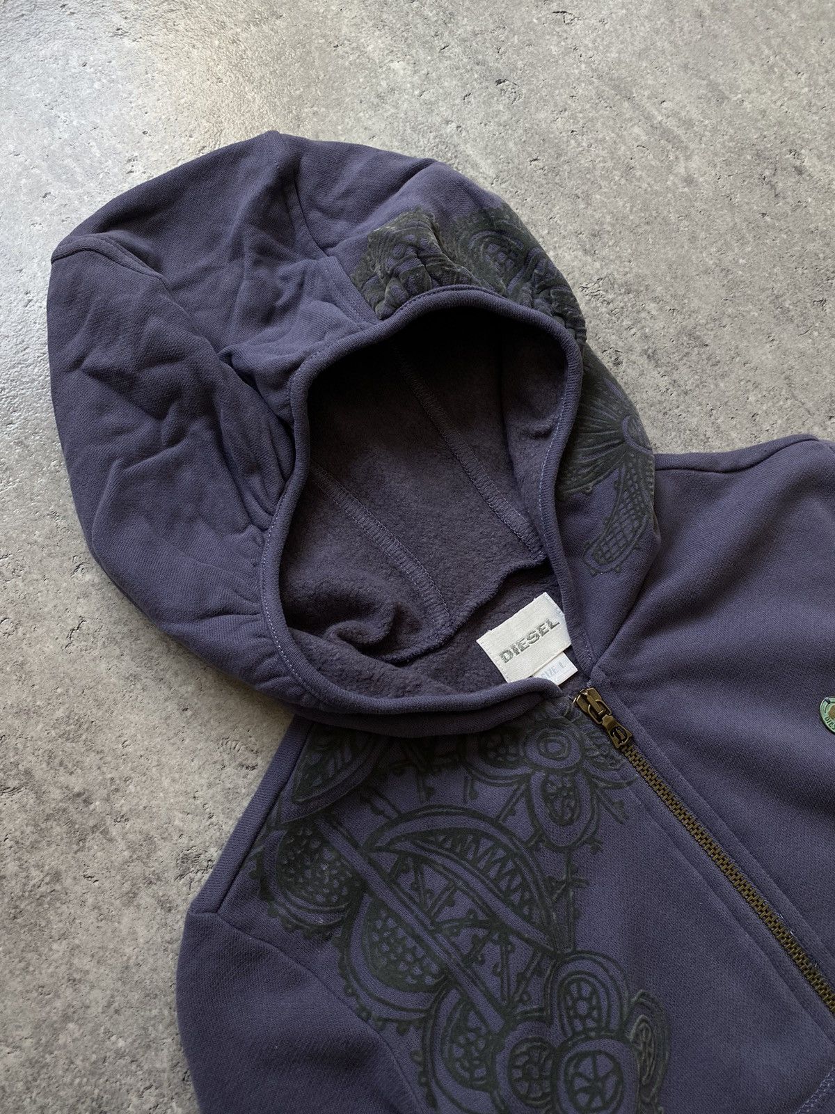 Diesel × Vintage Vintage Diesel Purple Hoodie Size L / US 10 / IT 46 - 4 Thumbnail
