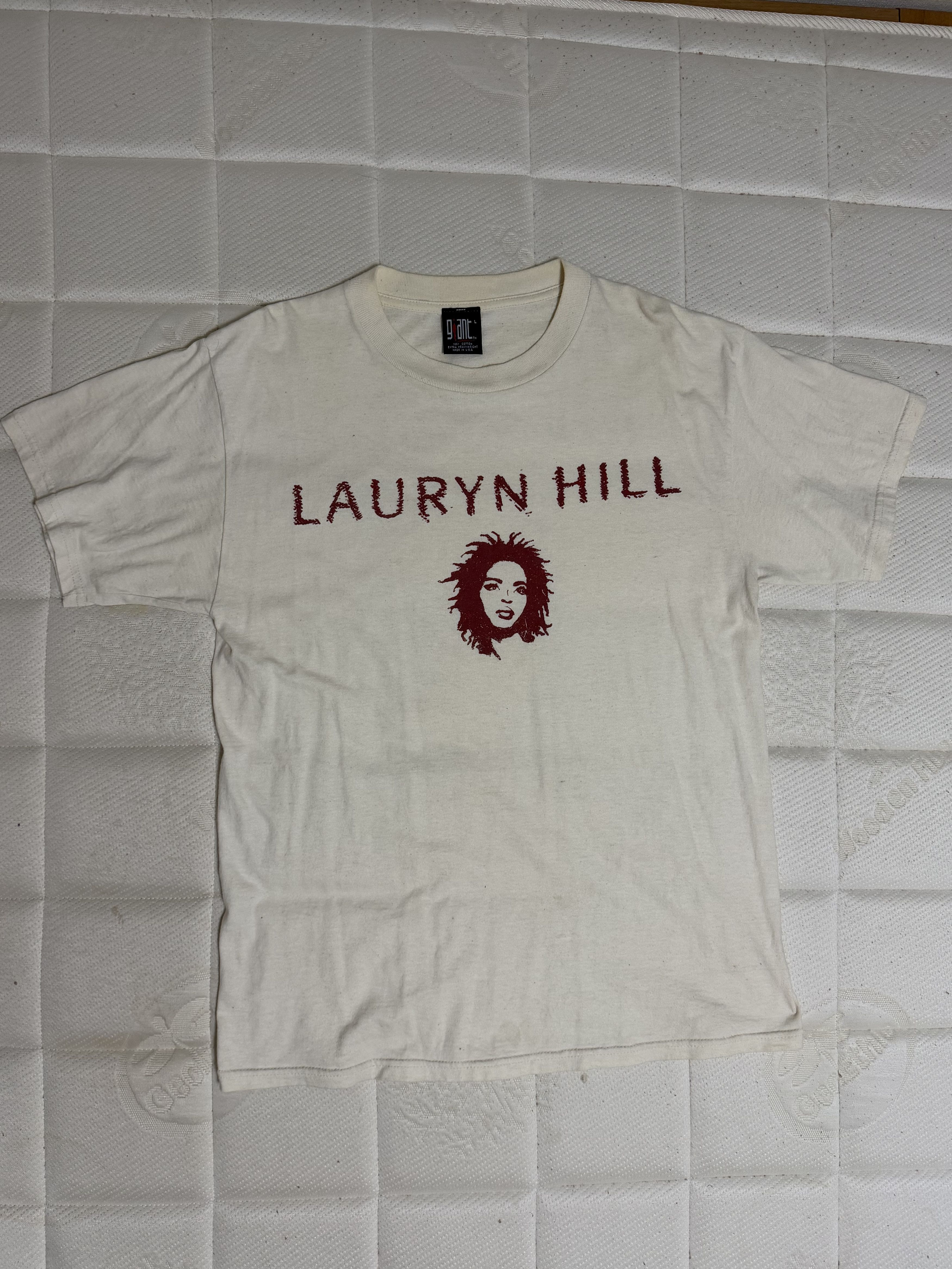 Vintage 1999 Lauryn Hill Miseducation Tour Tee Giant Tag White L Size US L / EU 52-54 / 3 - 1 Thumbnail