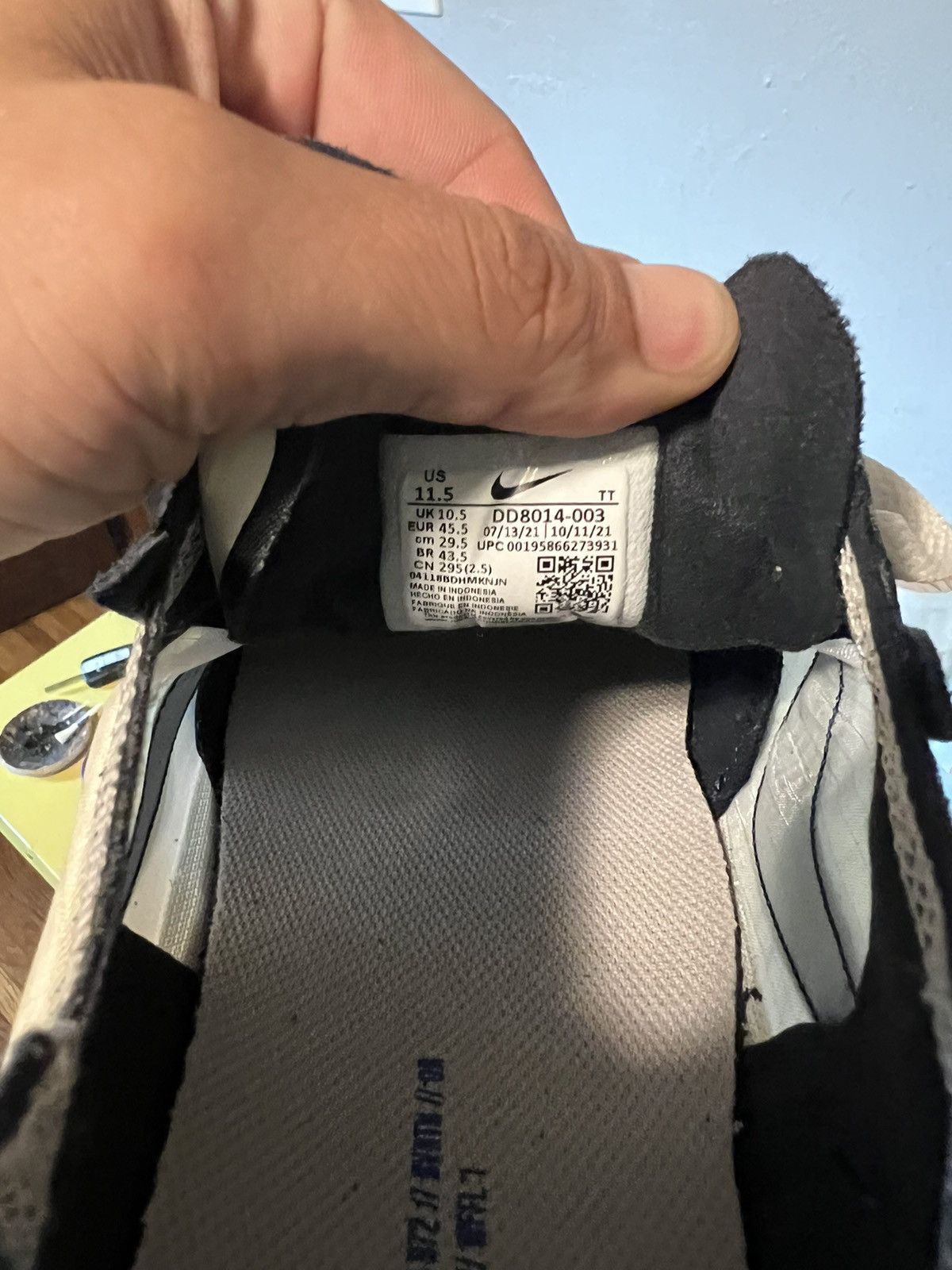 Nike Nike Waffle One GS 'Phantom Hyper Royal 2022 Sz 11.5 Size US 11.5 / EU 44-45 - 10 Thumbnail