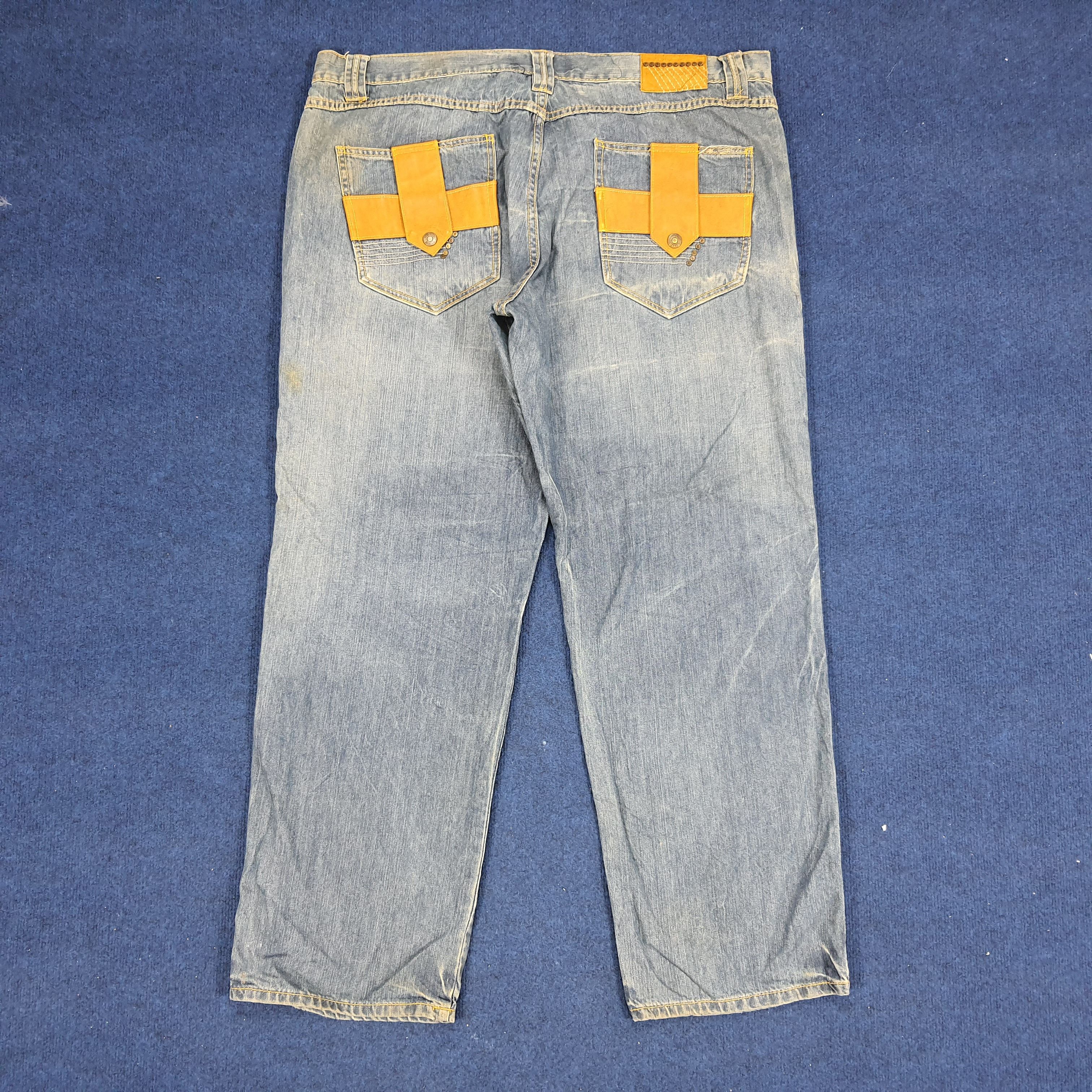 Pelle Pelle × Vintage Vintage Pelle Pelle Us Urban Fashion Design Jeans Size US 42 / EU 58 - 1 Thumbnail