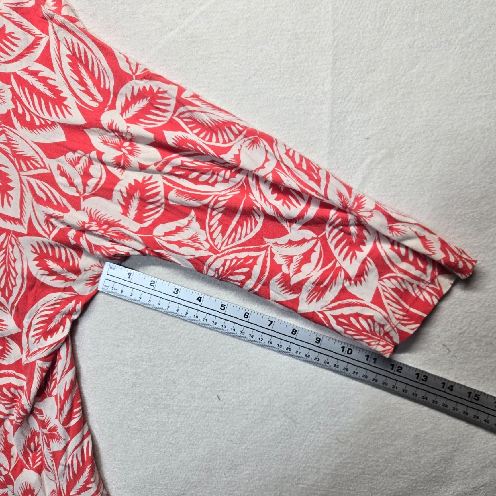 Vintage Ruby Road Shirt Adult Women's Plus Size 3X Red Floral All Over Print Size XXL / US 16-18 / IT 52-54 - 6 Thumbnail