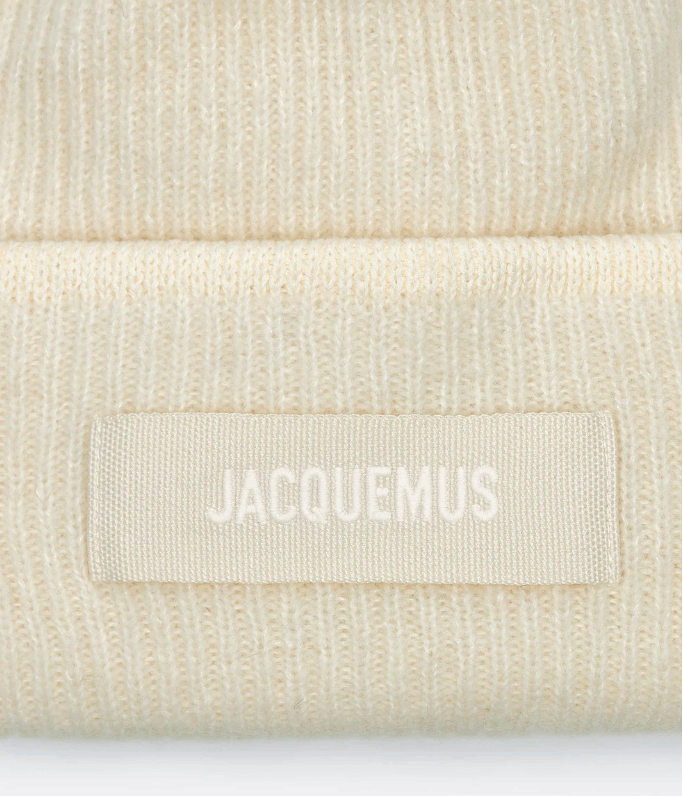 Jacquemus BNWT AW25 JACQUEMUS LE BONNET GROS TUQUE BEANIE OFF WHITE Size ONE SIZE - 5 Thumbnail