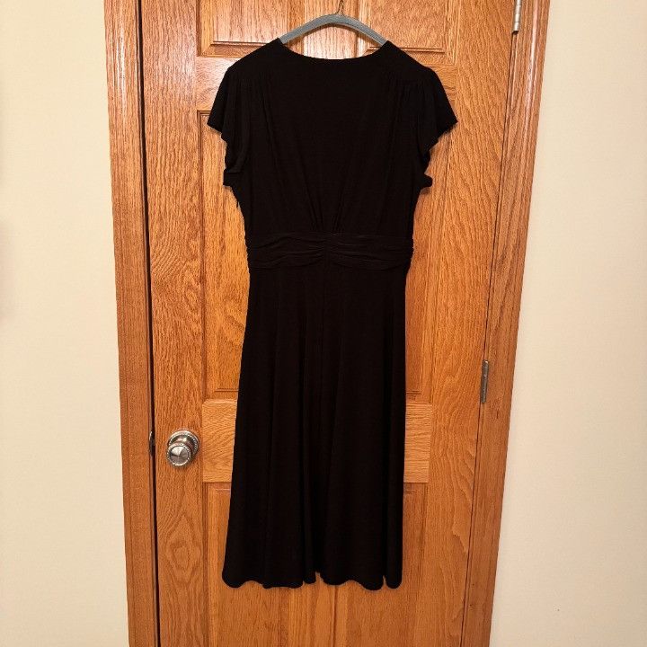Evan Picone Evan Picone Women's Black Knee Length Cocktail Dress Size 1 Size XL / US 12-14 / IT 48-50 - 3 Thumbnail