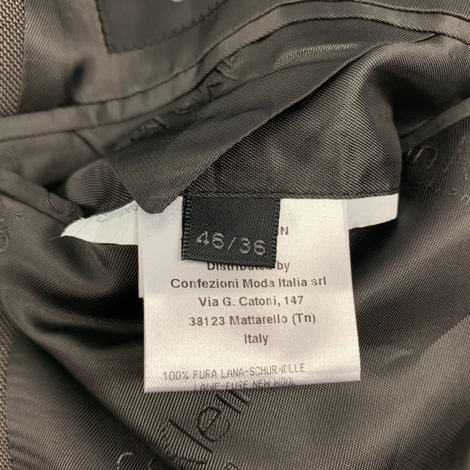 Calvin Klein Size 36 Grey Wool Notch Lapel Sport Coat Size 36R - 6 Thumbnail