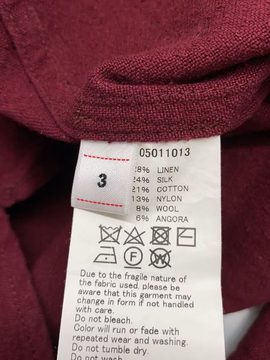 Visvim Visvim Linen Long Sleeve Shirt Bordeaux Plain Size US L / EU 52-54 / 3 - 4 Thumbnail
