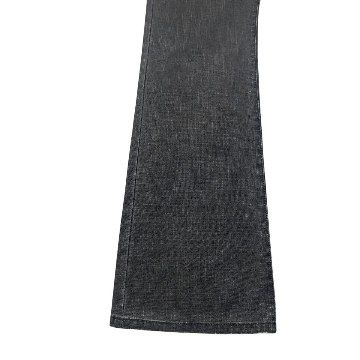 Japanese Brand Hiromichi Nakano Black Waxed Denim Flare Jeans Hedi Slimane Size US 31 - 7 Thumbnail