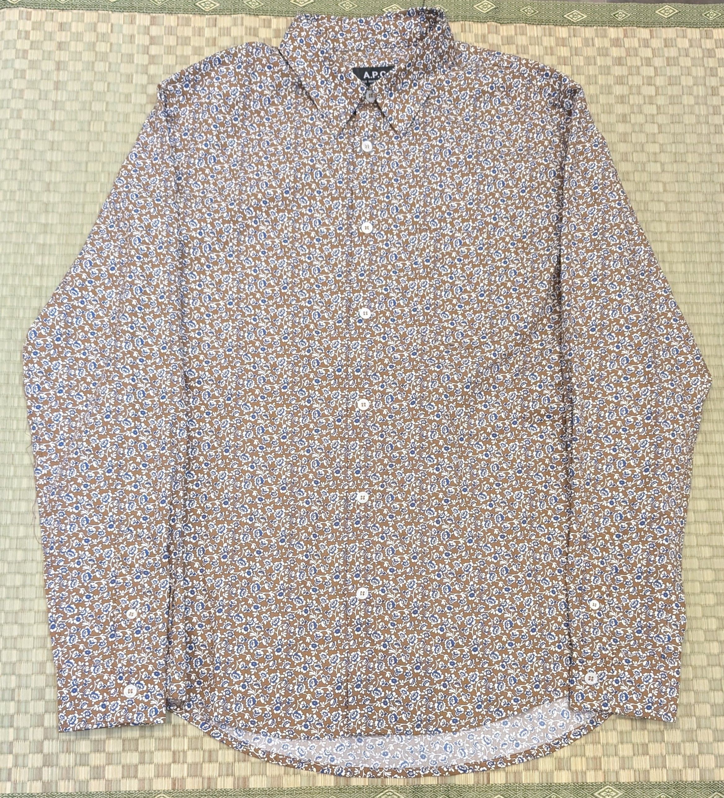A.P.C. A.P.C. APC Clement Tiny Floral Button Up Shirt Size US S / EU 44-46 / 1 - 1 Thumbnail