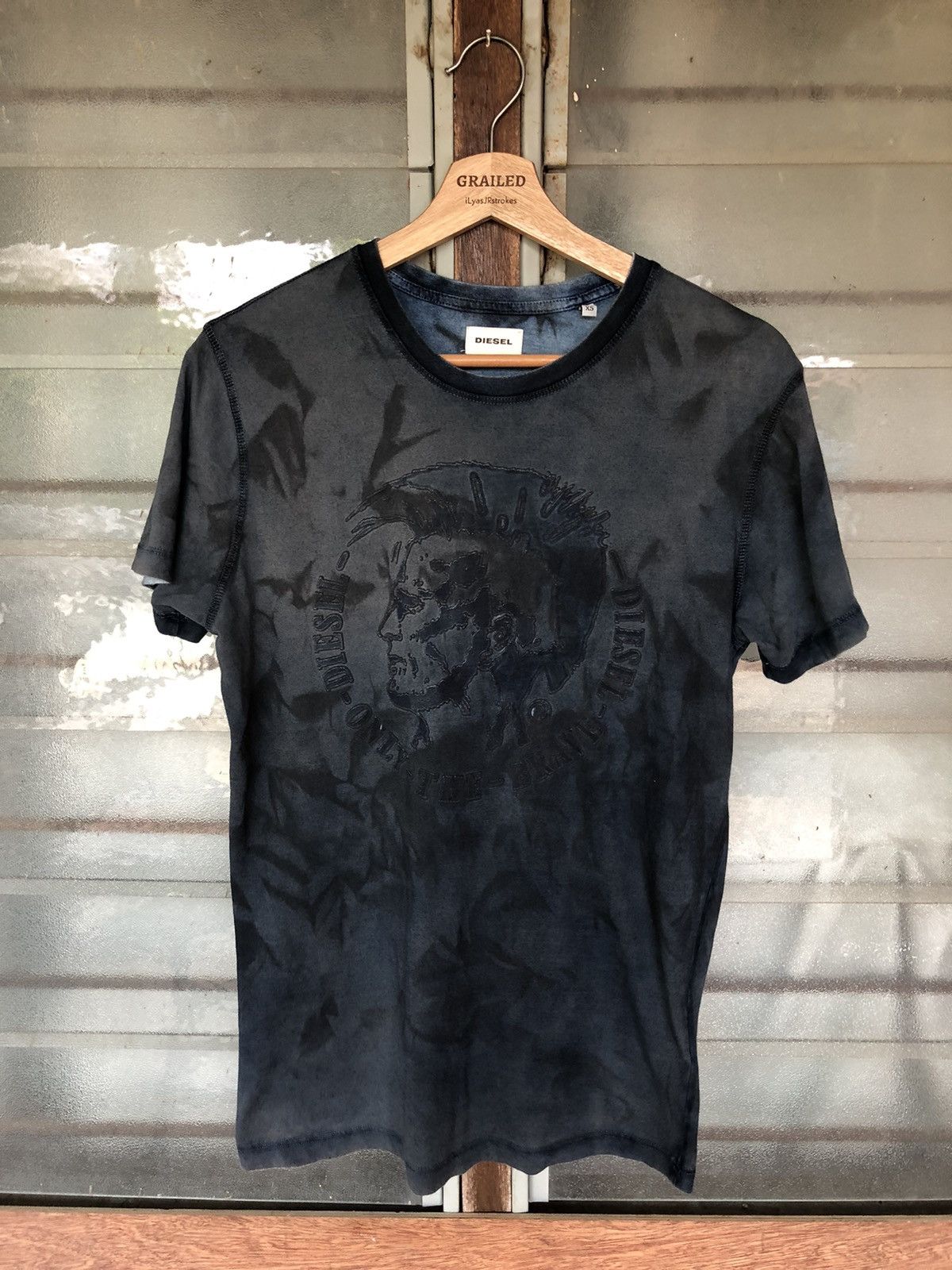 Diesel Diesel Style Punk Blue Black Shirt Tee Size US XS / EU 42 / 0 - 1 Thumbnail