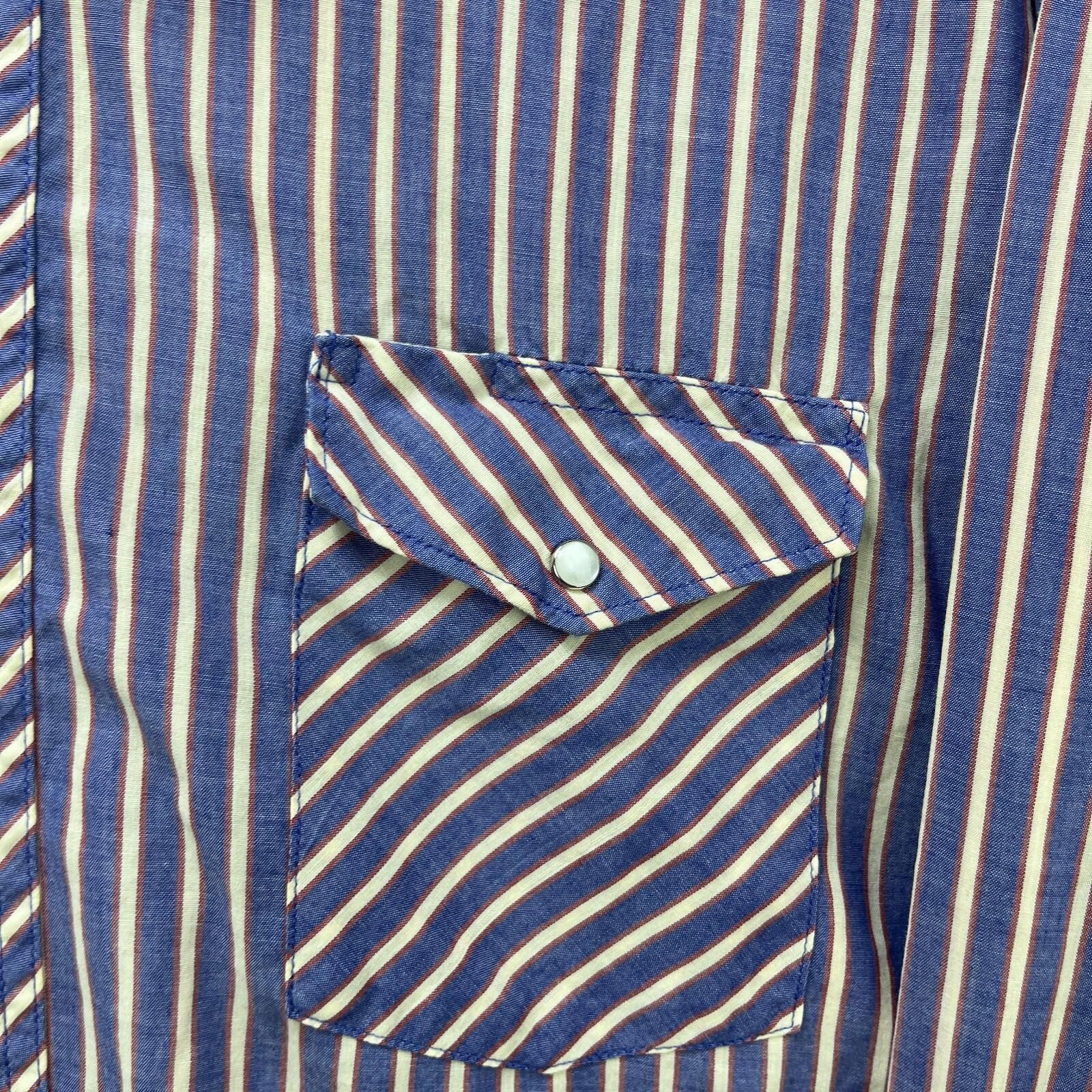 Wrangler Vintage 90s Western Wrangler Pearl Snap Shirt 2XL Size US XXL / EU 58 / 5 - 7 Thumbnail