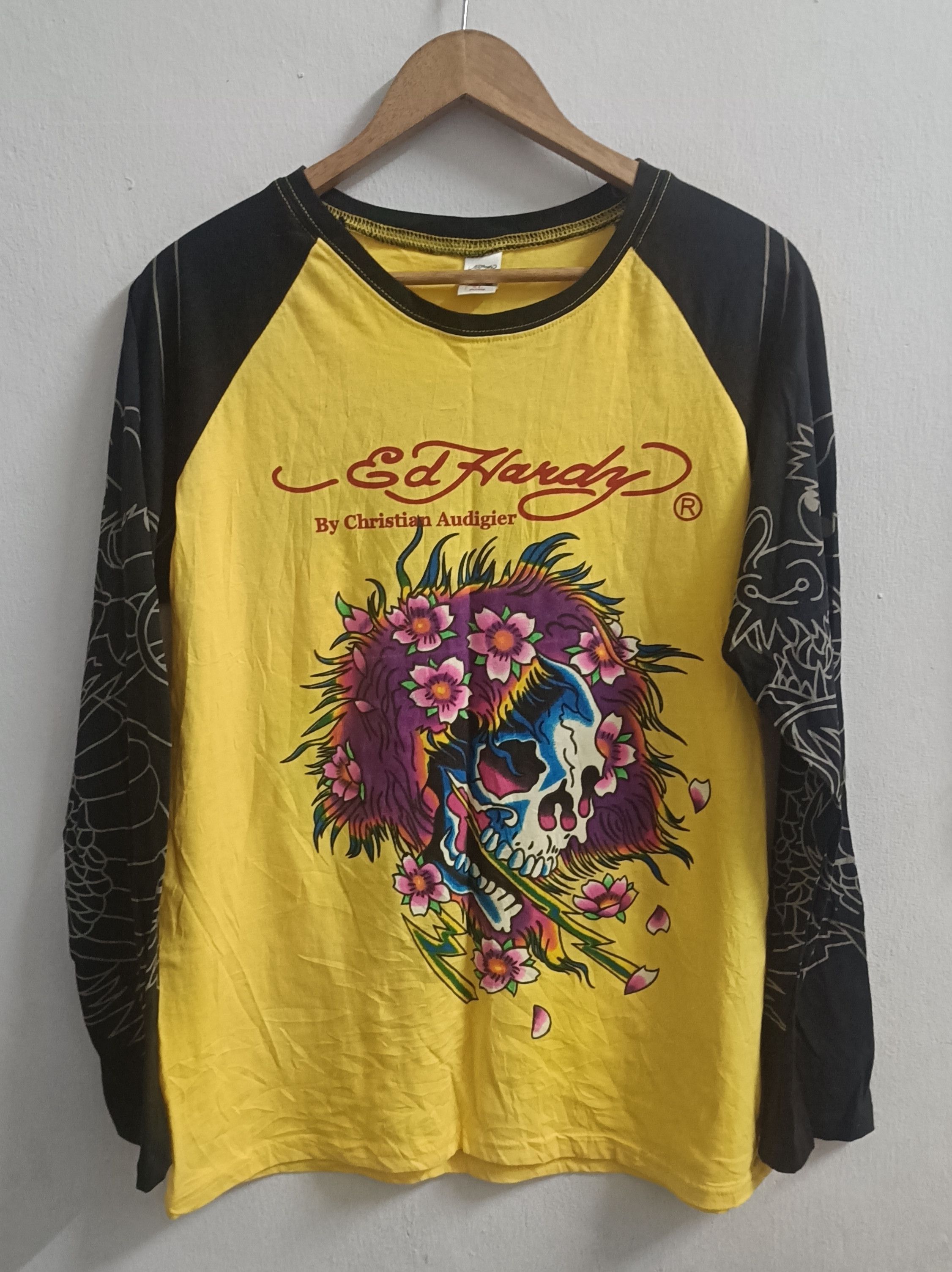 Ed Hardy 🔥🔥 Rare Ed Hardy Long Sleeve Tee Size US XL / EU 56 / 4 - 1 Thumbnail