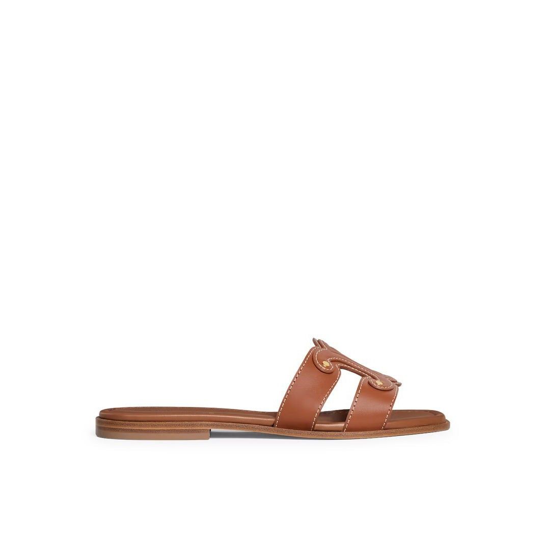 CELINE Marina $730 Tan Mules New & Authentic (Women's size:6