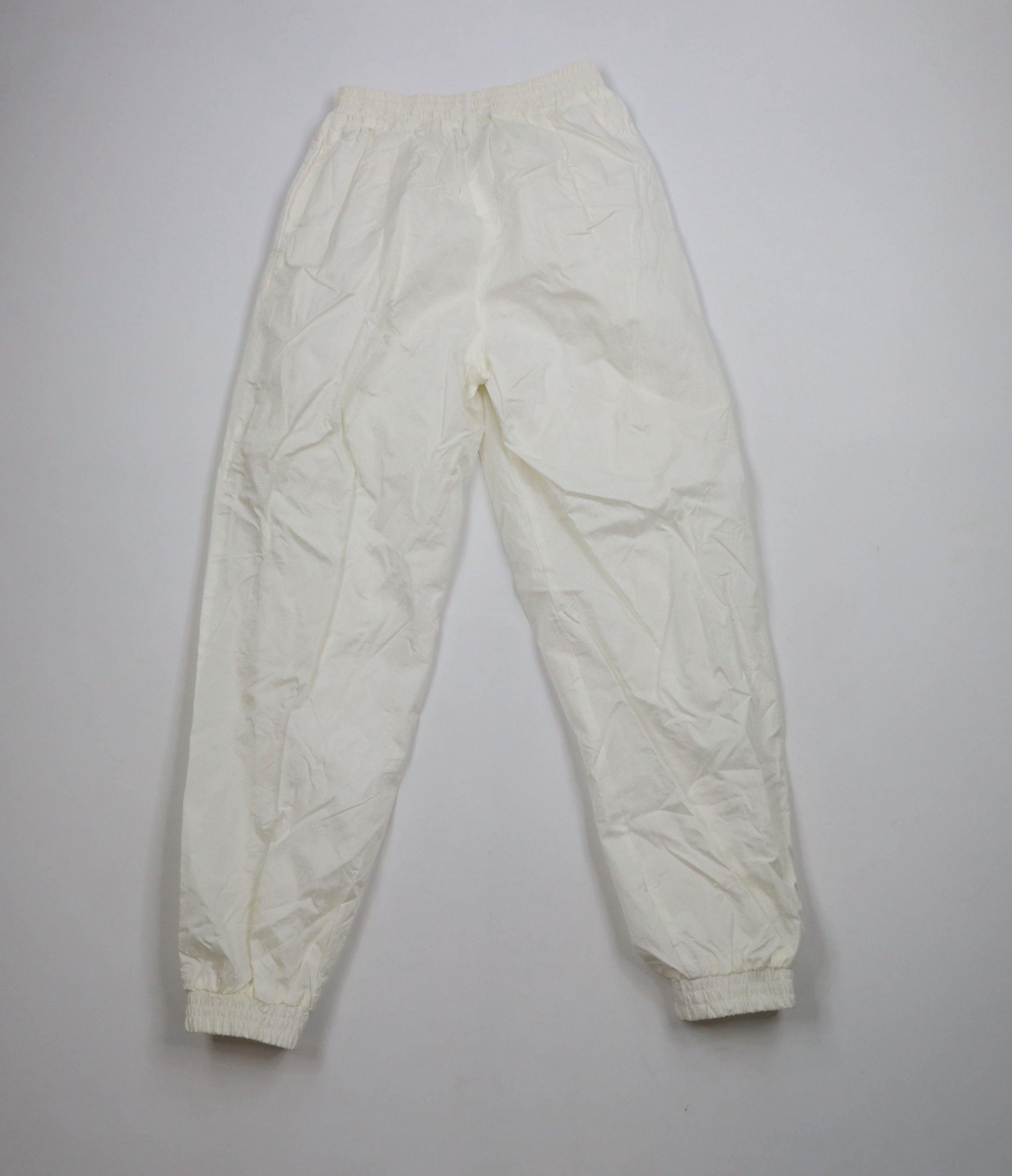 Vintage Vintage 90s Streetwear Lined Windbreaker Joggers Pants White Size 22" - 10 Thumbnail
