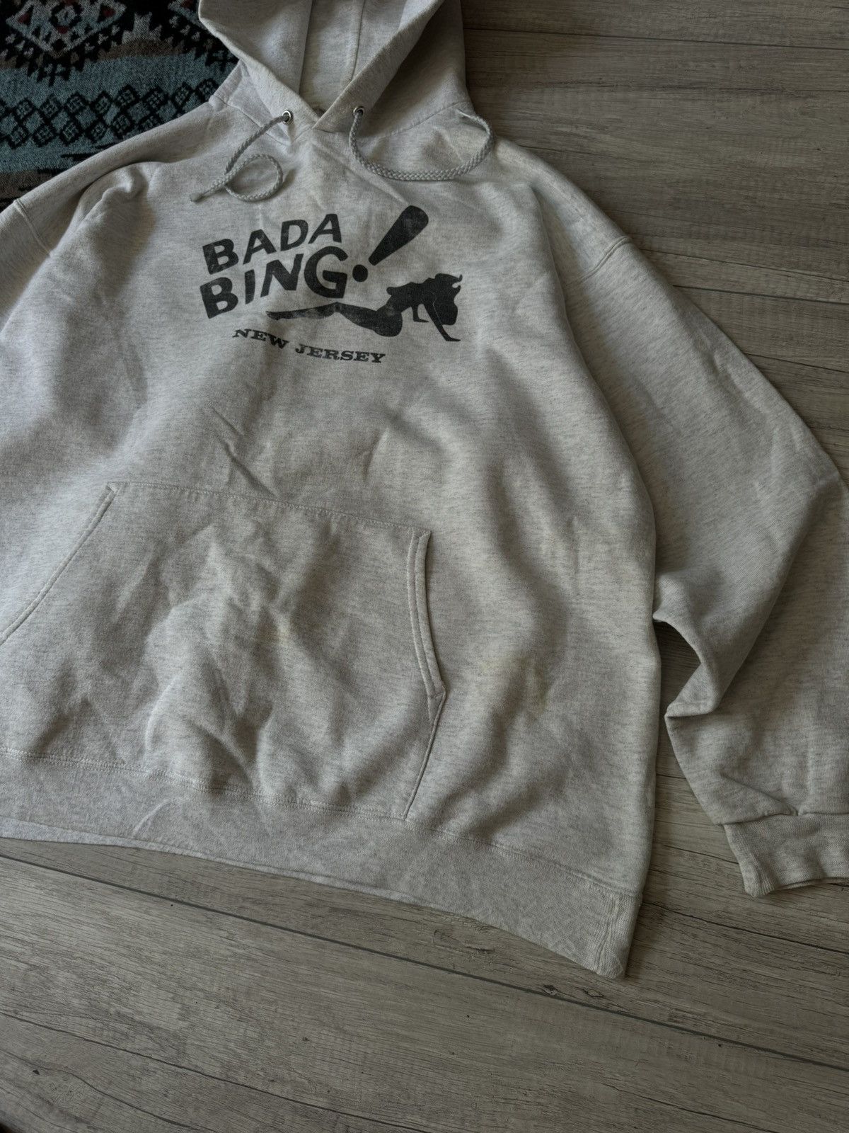 Hanes Vintage Hanes The Sopranos Bada Bing Club New Jersey Hoodie Size US L / EU 52-54 / 3 - 3 Thumbnail