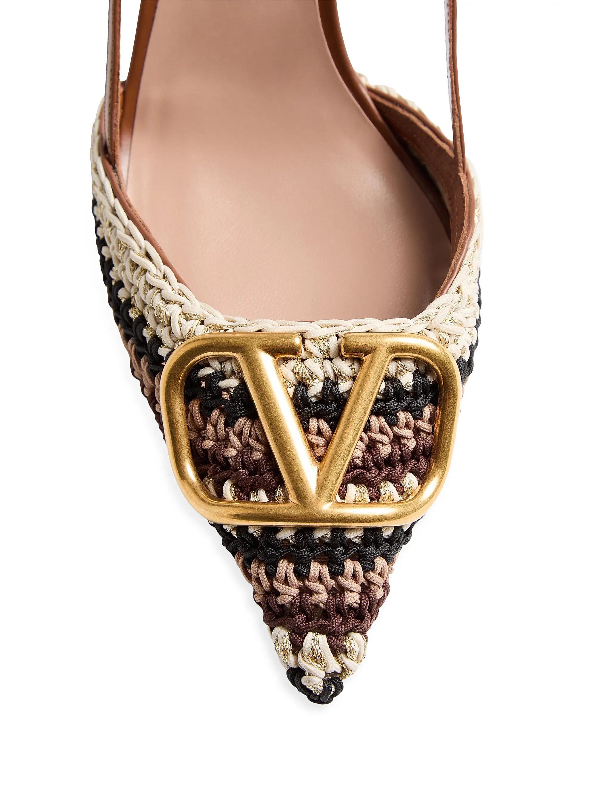 Valentino os11x0126 VLogo Signature Slingback Pumps in Multicolor Size US 9 / IT 39 - 5 Thumbnail