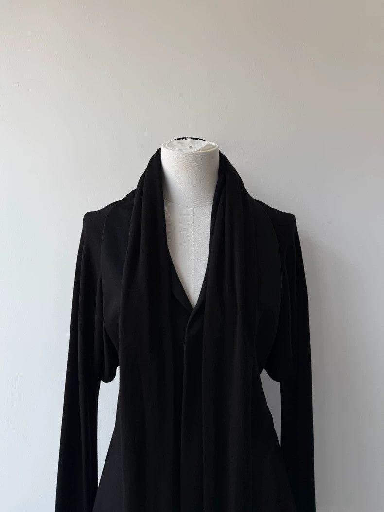Yohji Yamamoto Yohji Yamamoto Yohji Yamamoto Black Scarf Layered Top Size US M / EU 48-50 / 2 - 5 Thumbnail