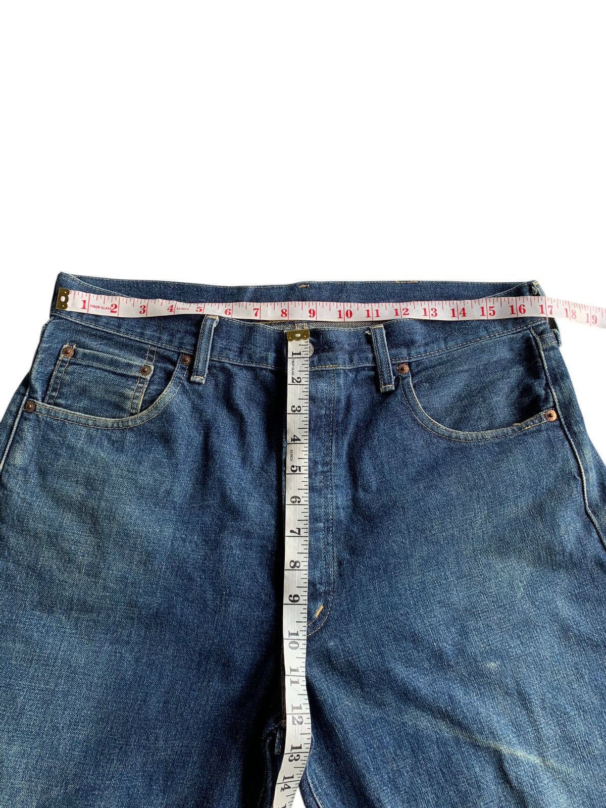 Levi's VINTAGE LEVIS BIG E SELVEDGE J22 BUTTON FLY SHORT DENIM Size US 34 / EU 50 - 19 Thumbnail
