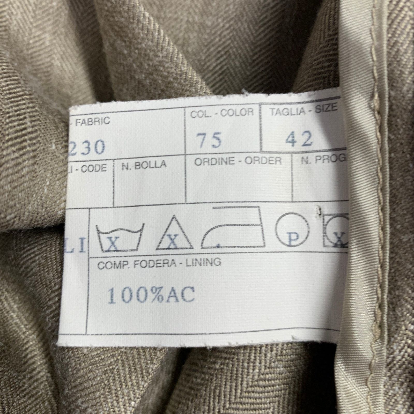 Other MARIA LUISA B Size 6 Beige Taupe Linen Blend Jacket Blazer Size M / US 6-8 / IT 42-44 - 7 Thumbnail
