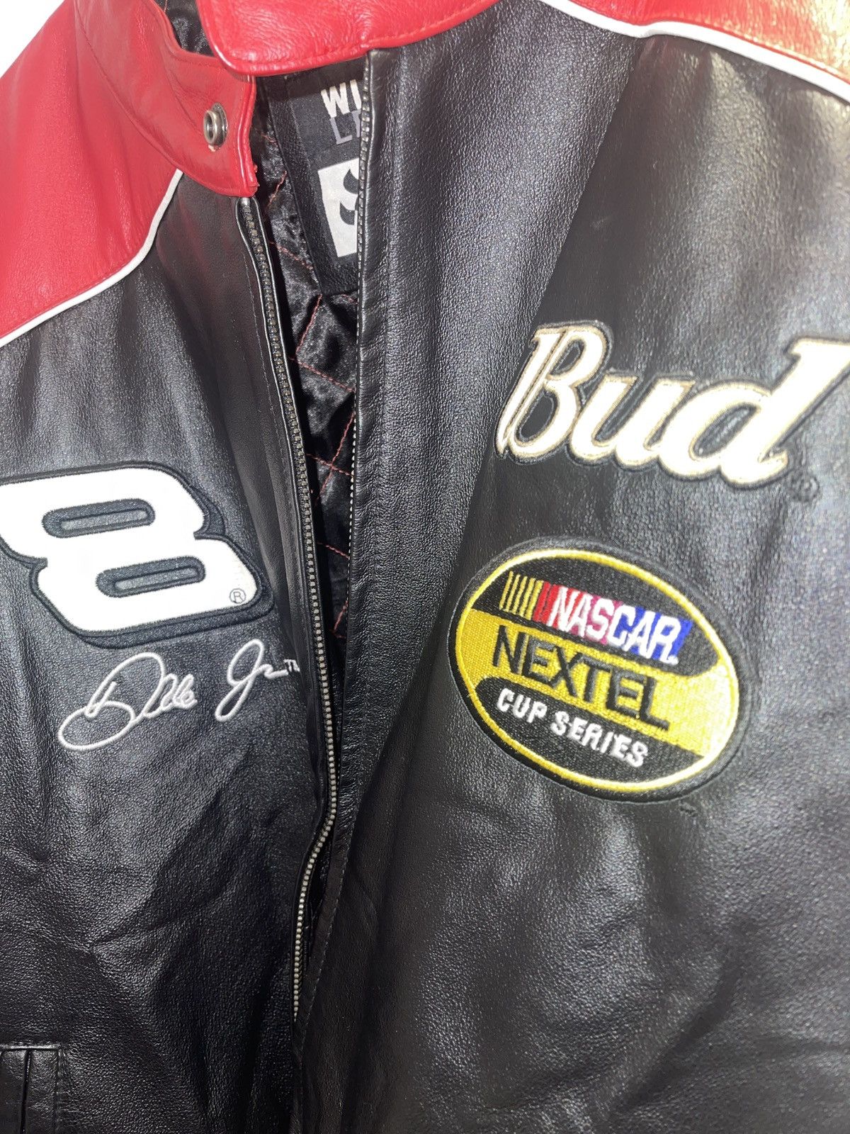 Wilsons Leather Budweiser NASCAR Leather Racing Jacket Size US L / EU 52-54 / 3 - 6 Thumbnail