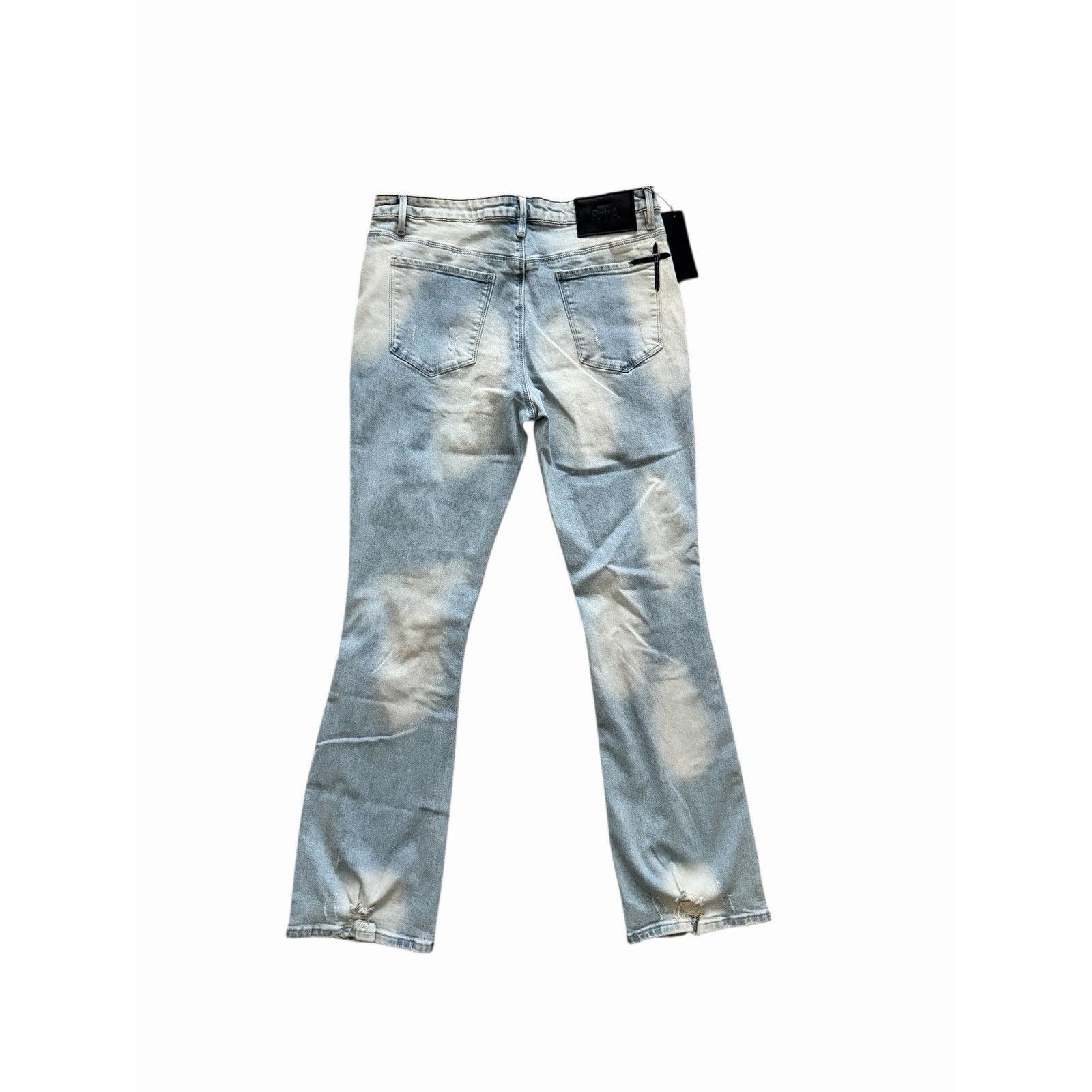Rta RtA Mens Strikethrough Jeans Bootcut Blue Cloud Size 32/32 Size US 32 / EU 48 - 4 Thumbnail