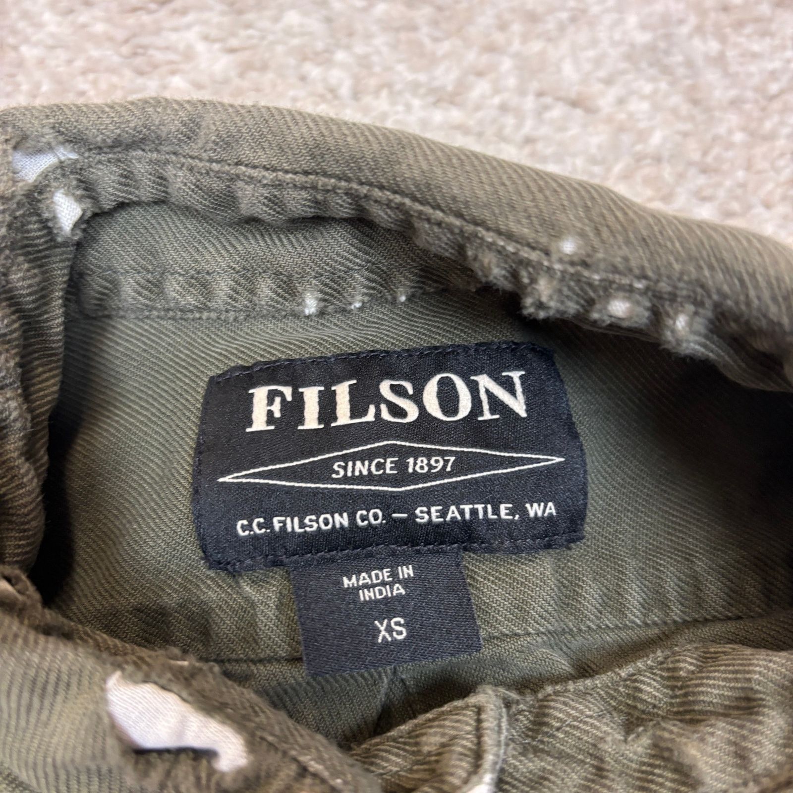 Filson Filson Lightweight Alaskan Guide Shirt Men's XS Distressed Size US XS / EU 42 / 0 - 4 Thumbnail