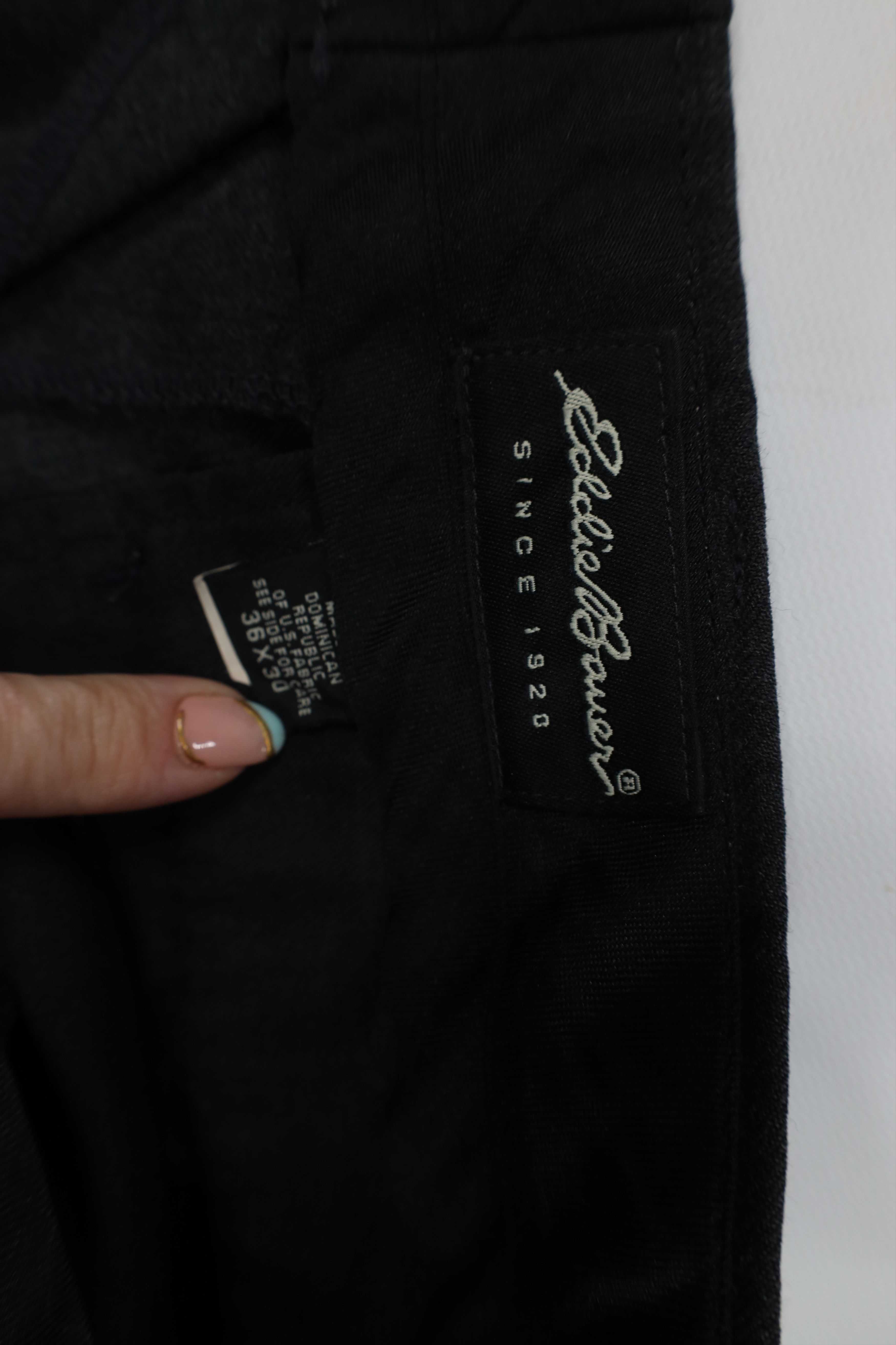 Eddie Bauer Vintage 90s Eddie Bauer Wool Knit Cuffed Chino Pants Gray Size US 36 / EU 52 - 7 Thumbnail
