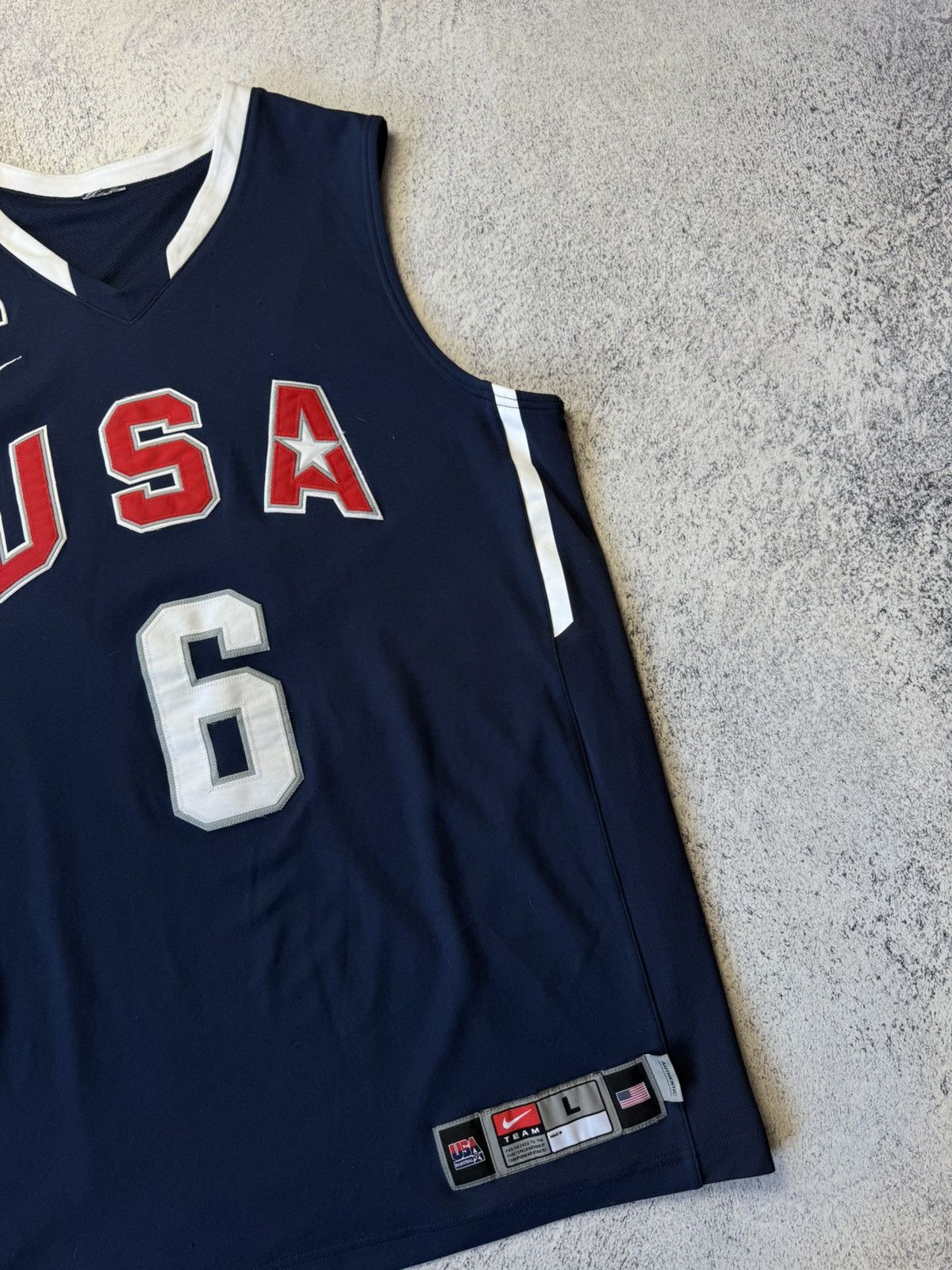 NBA Vintage Y2K Lebron James Team USA NBA Olympics Jersey L Size US L / EU 52-54 / 3 - 4 Thumbnail