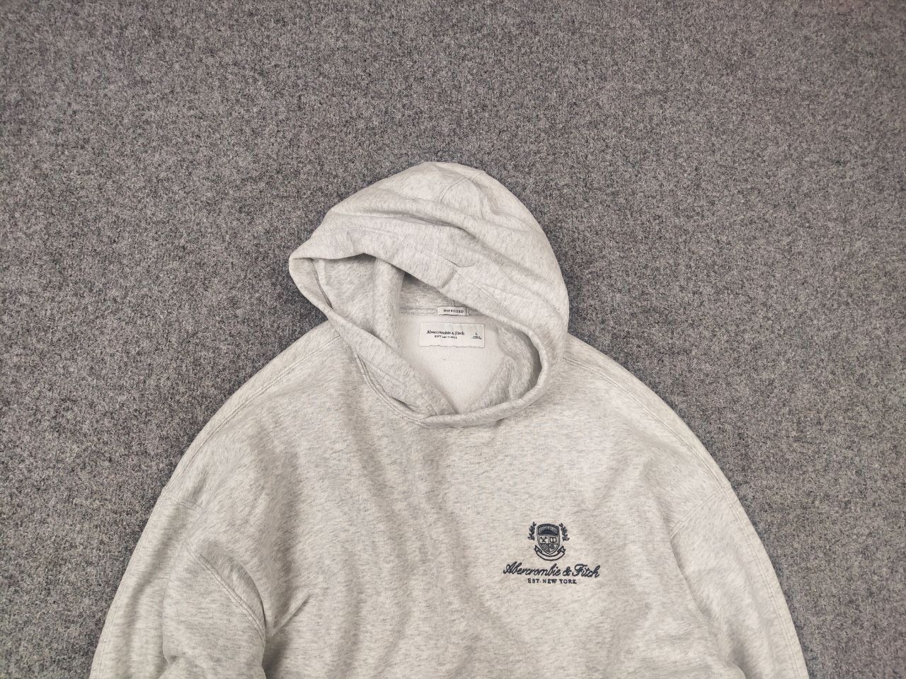 Abercrombie & Fitch Abercrombie & Fitch Logo oversized fleece Hoodie Vintage Size US L / EU 52-54 / 3 - 5 Thumbnail
