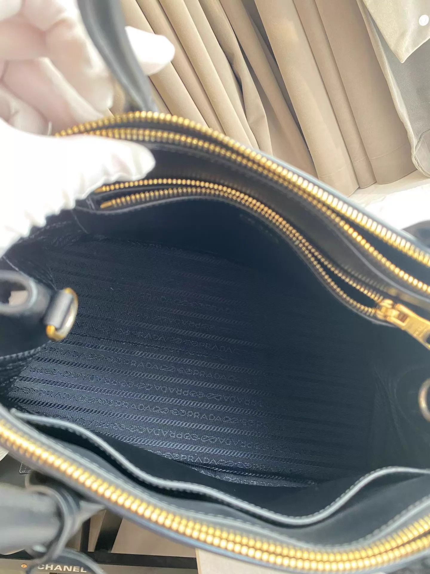 Prada Prada Saffiano Black Crossbody/Shoulder Bag AH089 Size ONE SIZE - 8 Thumbnail
