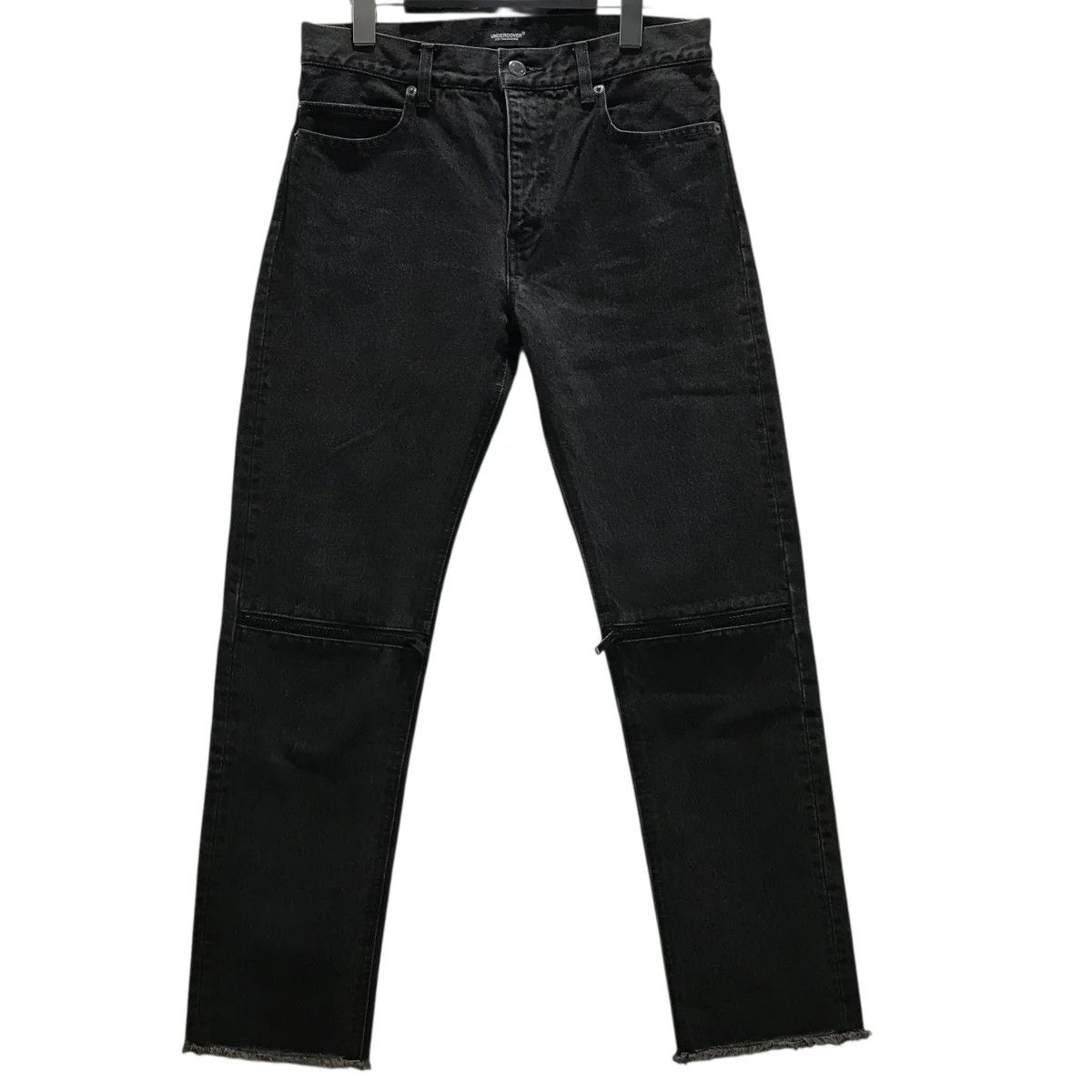 Undercover Knee Zip Slim Denim Pants Size US 29 - 1 Thumbnail