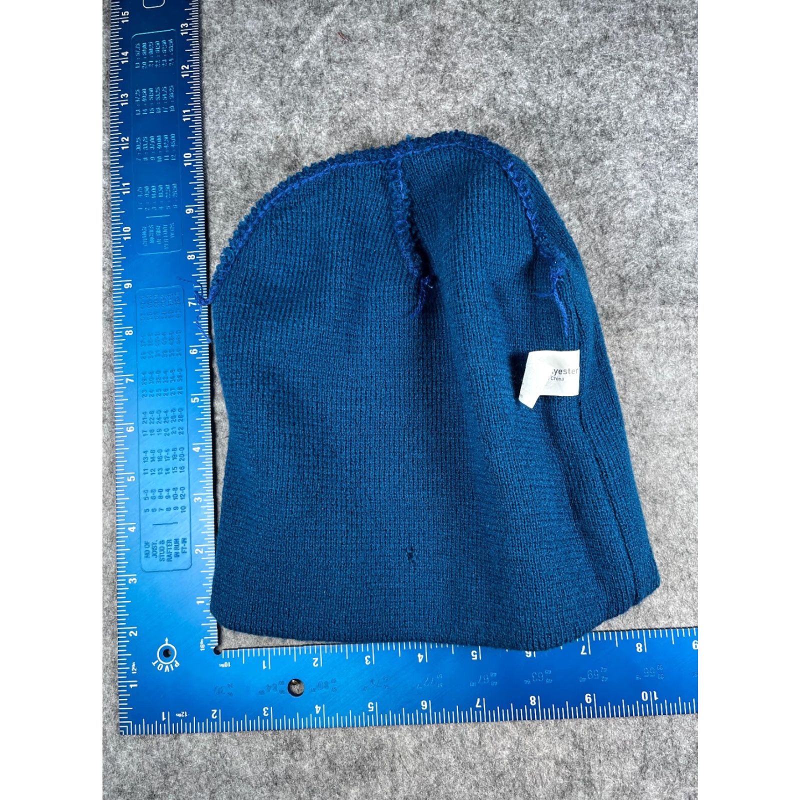 Vintage USA Flag Beanie Hat Unbranded Adult Blue Knit 100% Poly Acrylic Unisex Adults Eagle Flag Logo 90s? Size ONE SIZE - 7 Thumbnail
