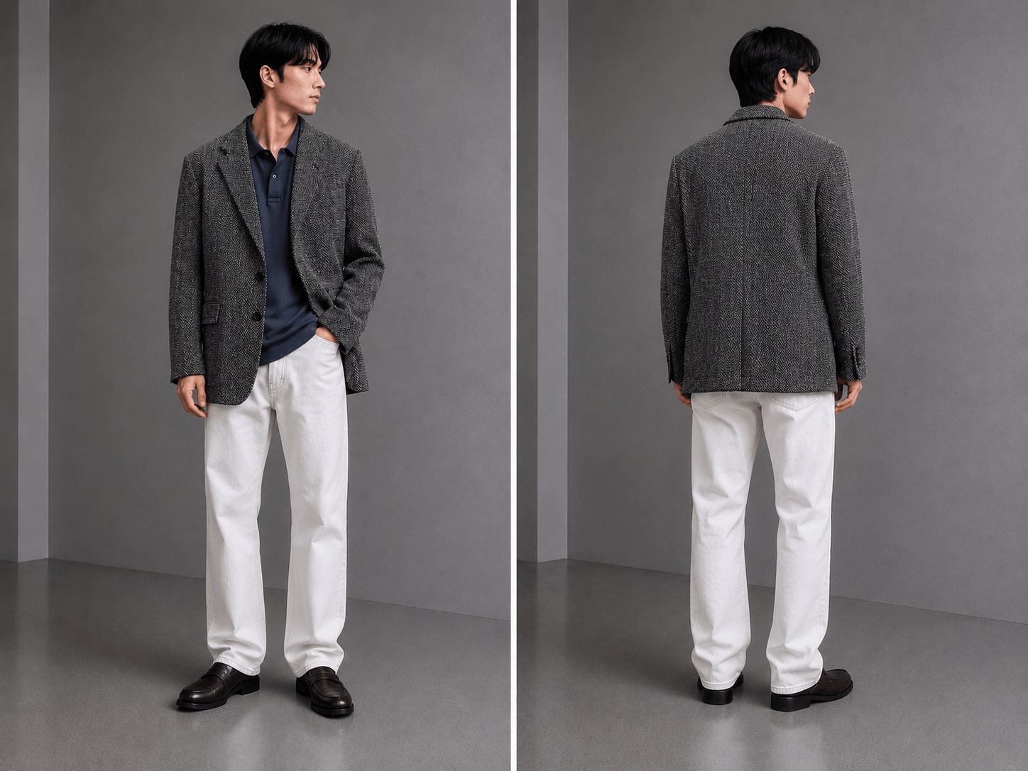 Dior Christian Dior Tweed Herringbone Wool Blazer Size 44L - 1 Thumbnail