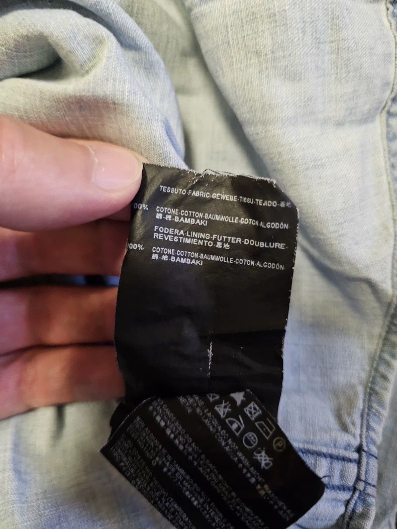 Saint Laurent Paris Saint Laurent Denim Shirt with No Collar-2507 Size US L / EU 52-54 / 3 - 6 Thumbnail