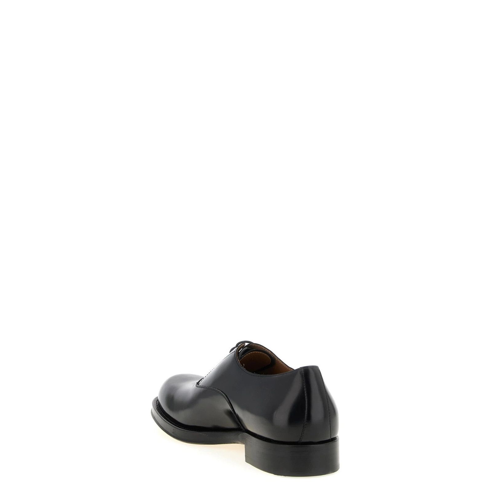 DRIES VAN NOTEN Men's Black Leather Derby Shoes New & Authen