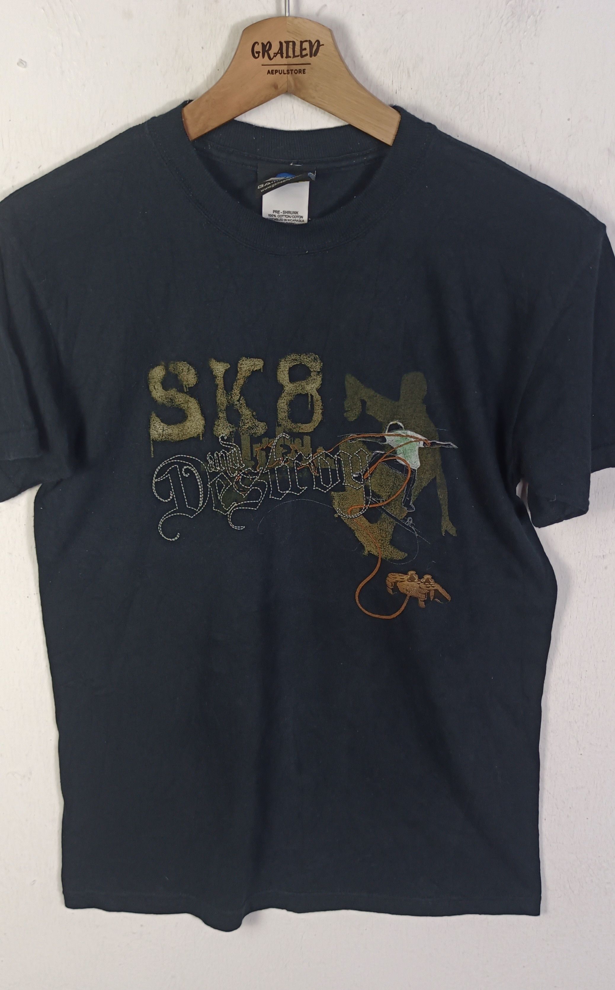 Vintage SK8 Destroy Game Amp Shirt Short Sleeve Size US M / EU 48-50 / 2 - 3 Thumbnail