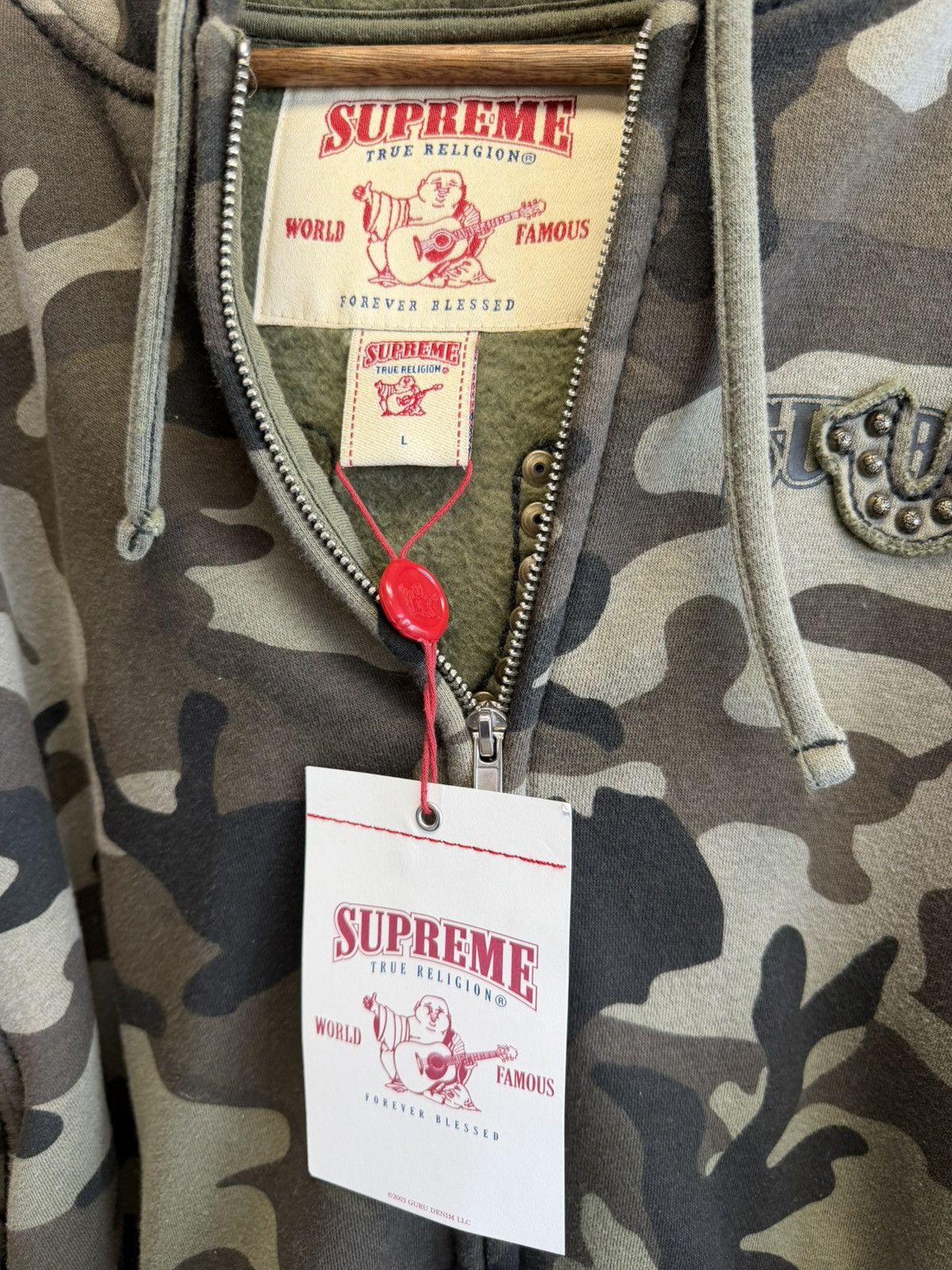 Supreme Supreme x True Religion Zip Up Hoodie Size US L / EU 52-54 / 3 - 2 Thumbnail