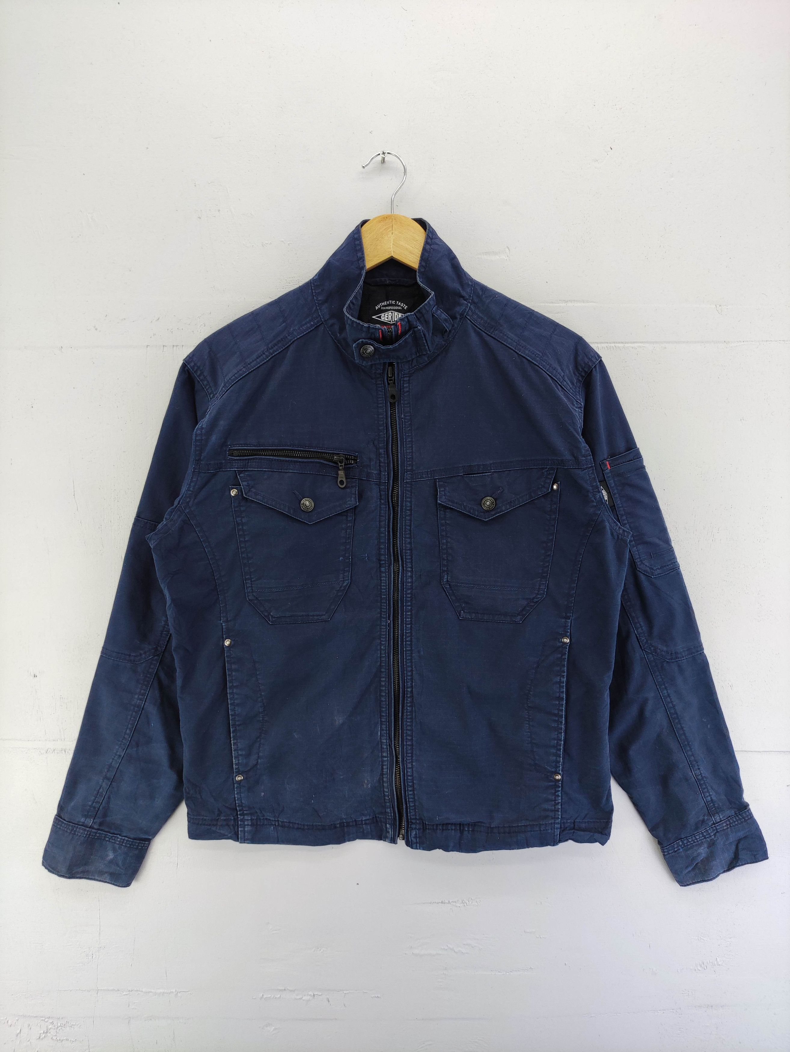 image of Workers Geride Work Wear Jacket Zipper in Blue, Men's (Size Medium)