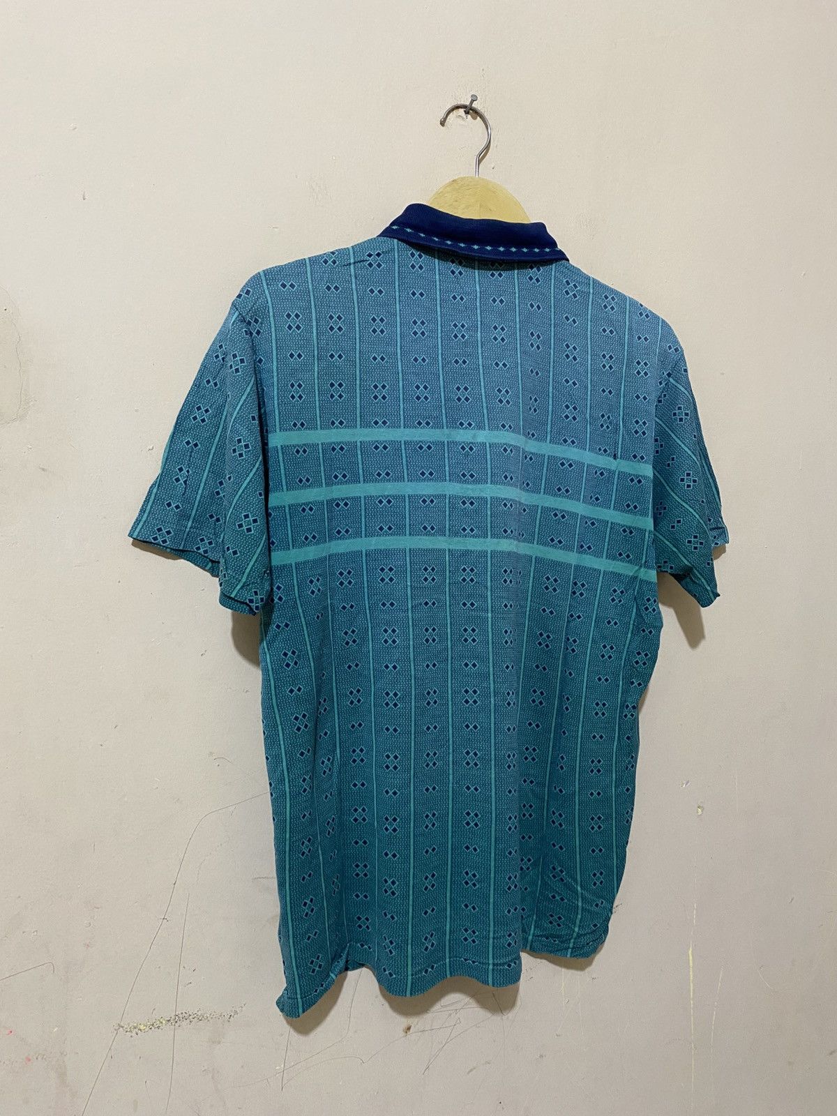 Dior 90s Christian Dior Monsieur Pattern Polo Shirt Size US L / EU 52-54 / 3 - 12 Thumbnail