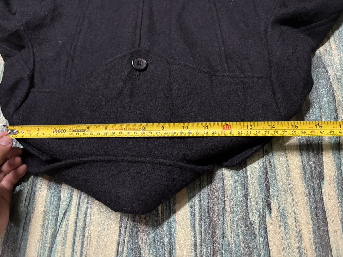 Japanese Brand Peyton Place Black Double Breasted Wool Coat Size M / US 6-8 / IT 42-44 - 12 Thumbnail