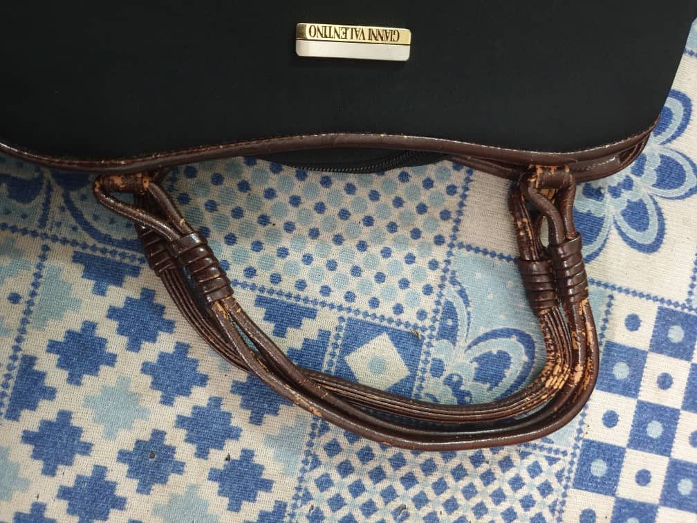 Gianni Valentino black colour carry bag