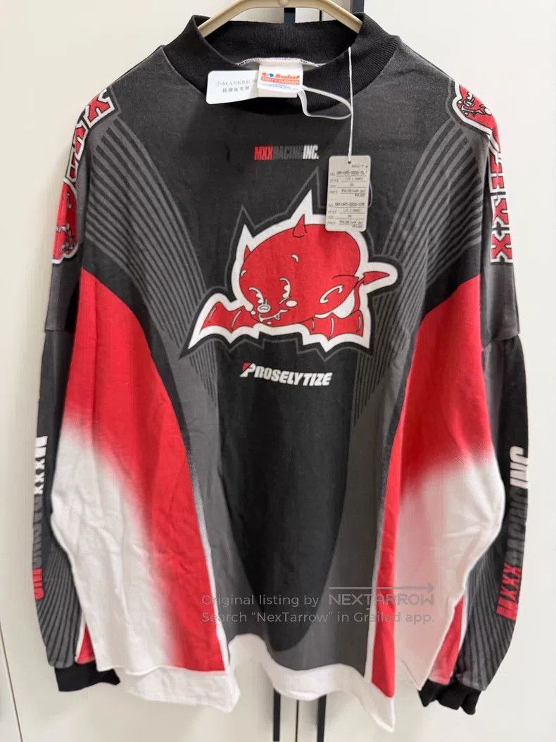 Saint Michael one size Angel Devil Black and Red Racing Lon