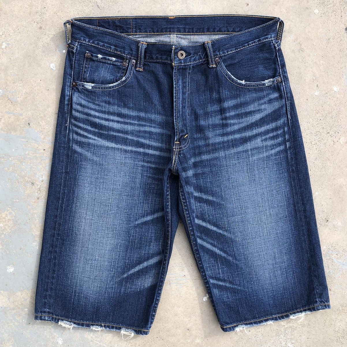 Levi's Vintage Clothing Vintage Levis 503 Distressed Denim Short Pants Size US 34 / EU 50 - 8 Thumbnail