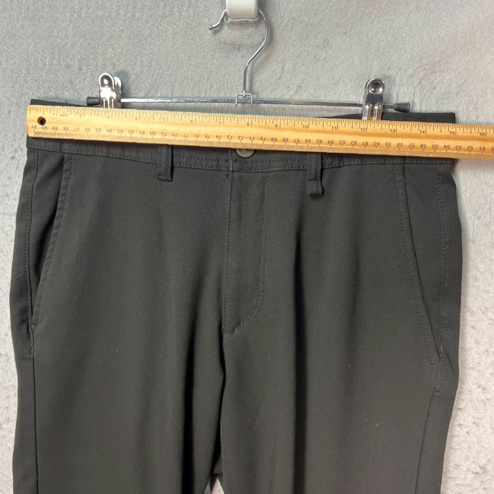 Zara Zara Mens Dress Pants Slim Black 29 Slim Fit Tapered Leg Flat Front Zip Button Polyester Viscose Pants Men Regular 28in Inseam 7/10 Vintage No Size US 29 - 5 Thumbnail