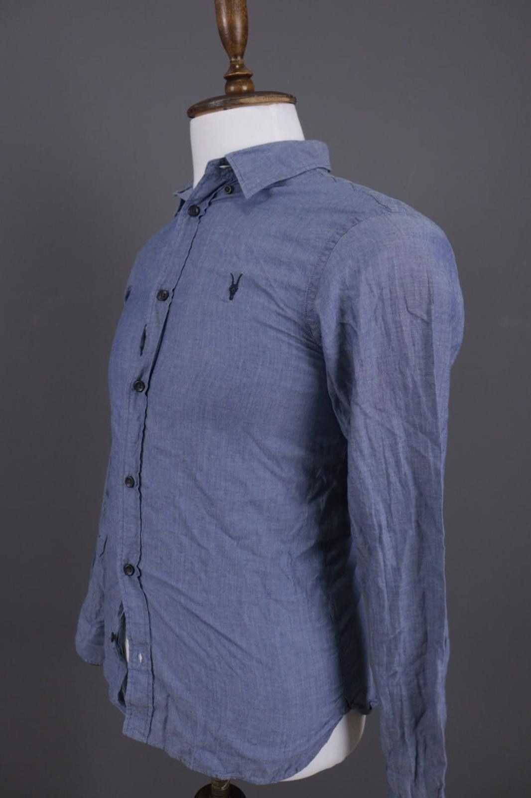Allsaints AllSaints Blue Long Sleeve Button Down Shirt Size XS Size US XS / EU 42 / 0 - 9 Thumbnail