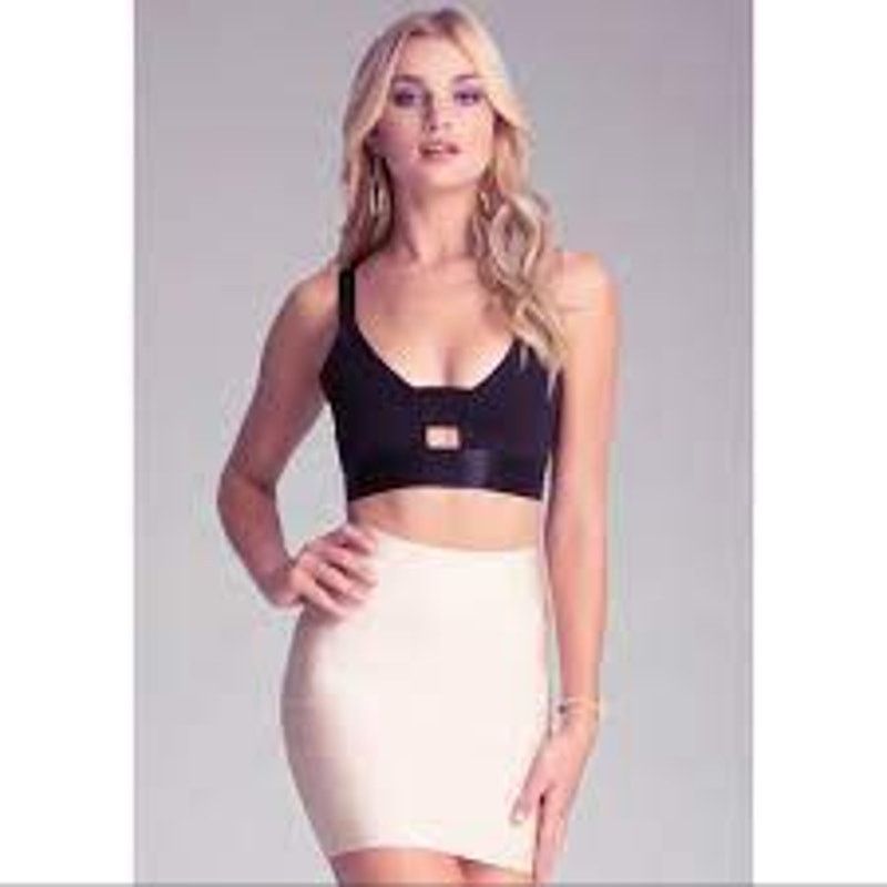 Vintage Bebe | Isabel Strappy Cutout Bralette Crop Top | Small Size S / US 4 / IT 40 - 1 Thumbnail